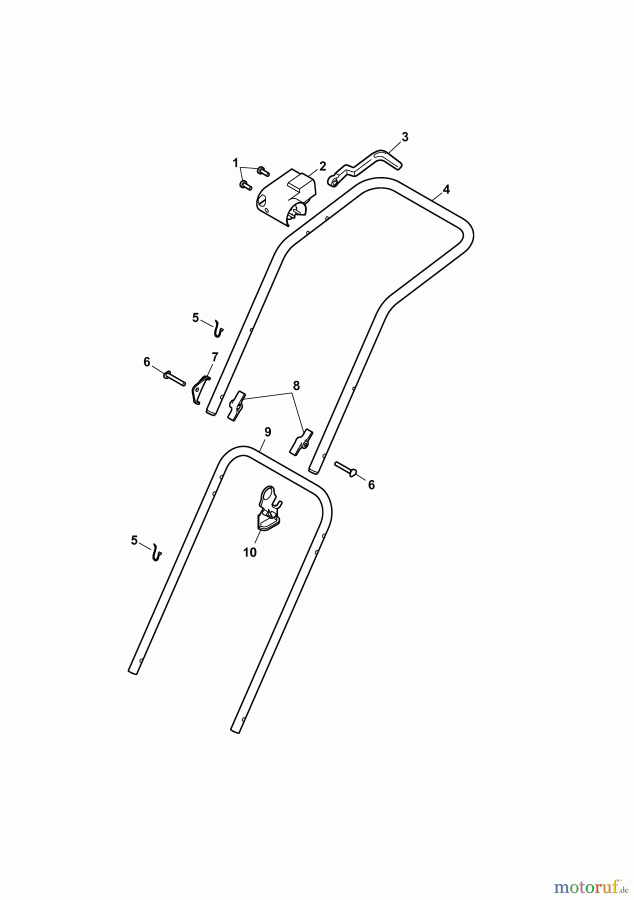  Wolf-Garten Electric mower 2.37 E 4917003 Series H  (2010) Handle