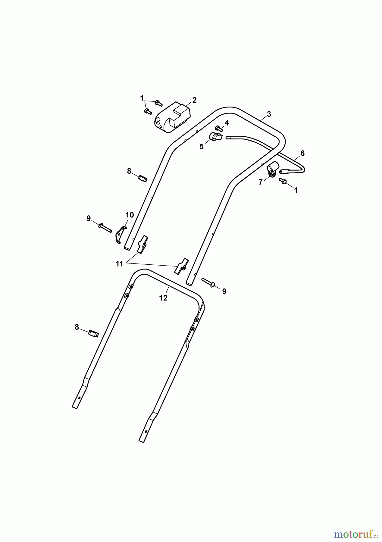  Yard-Man Battery mower YM 7213 BAT 18AWF3B-643  (2010) Handle