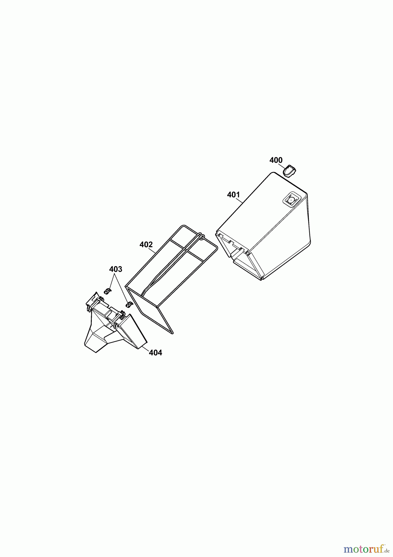  Wolf-Garten Electric mower self propelled Esprit 46 EA 4625003 Series E  (2010) Grass bag