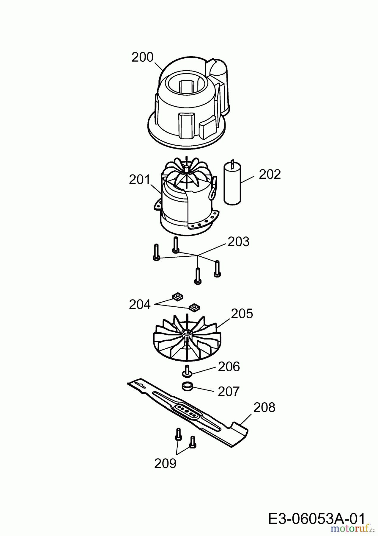  Wolf-Garten Electric mower Power 1500 4927008  (2013) Blade, Motor