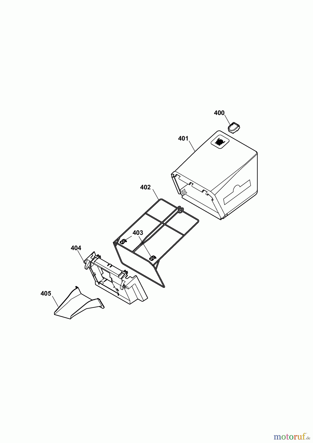  Wolf-Garten Hybrid mower Hybrid Power 40 4949003 Series E  (2010) Grass bag