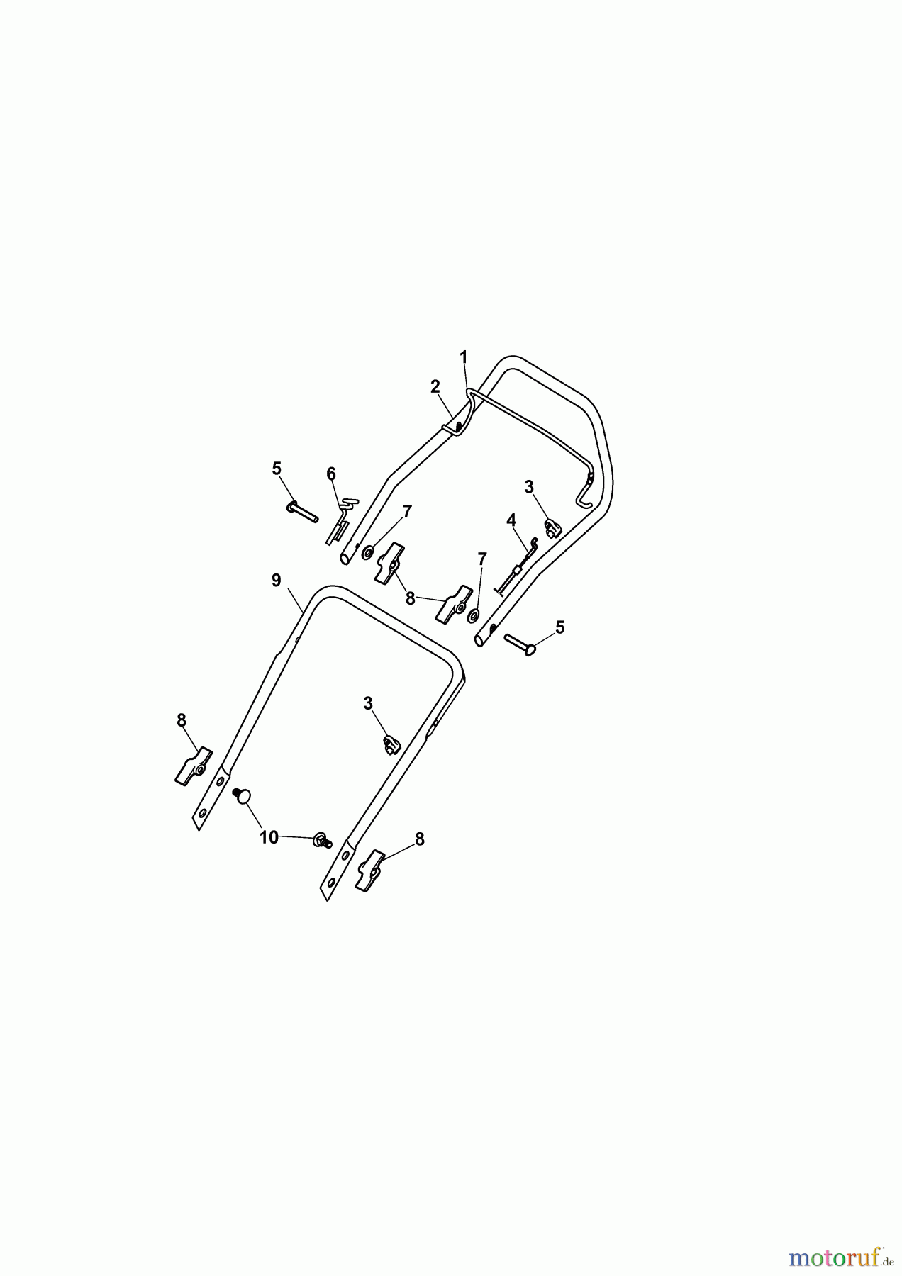  Yard-Man Petrol mower YM 4516 PO-L 11AWA4M2643  (2010) Handle