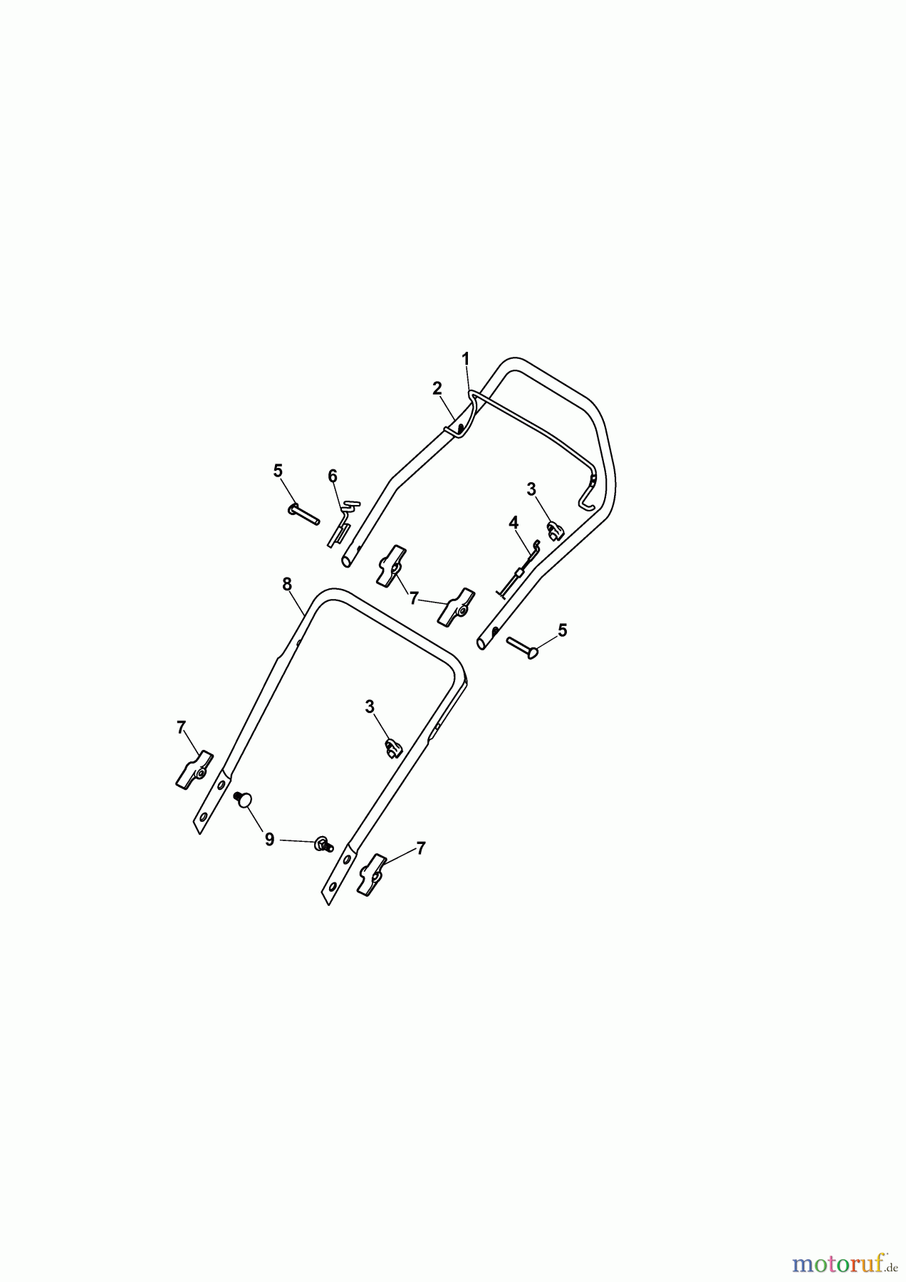  Yard-Man Petrol mower YM 5519 PO-L 11AWB5M1643  (2010) Handle