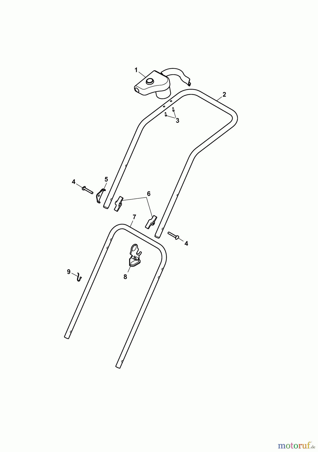  Wolf-Garten Electric mower 2.37 E 4917000 Series K  (2010) Handle