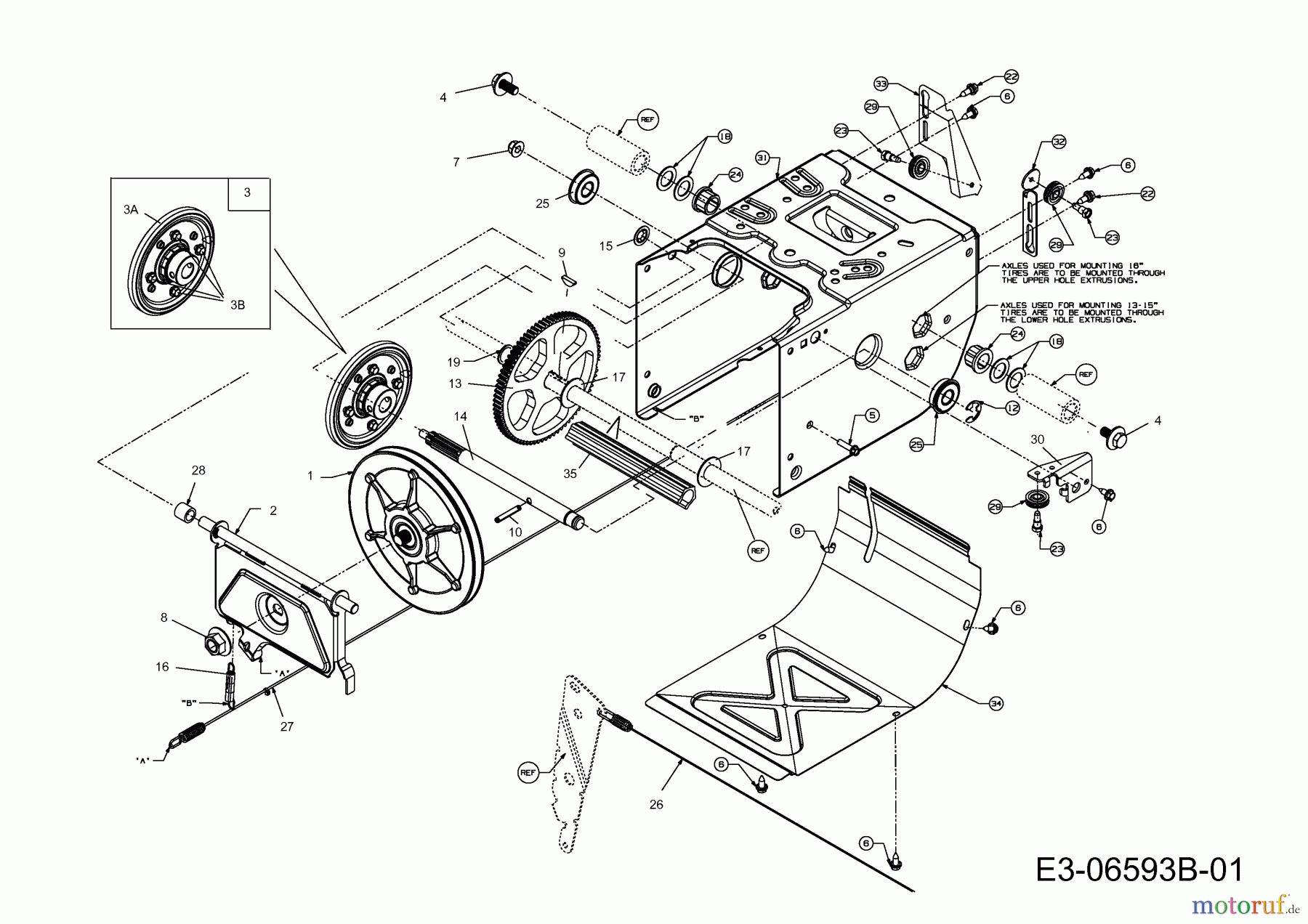  MTD Snow throwers 63 BD 31A-63BD700  (2014) Drive system