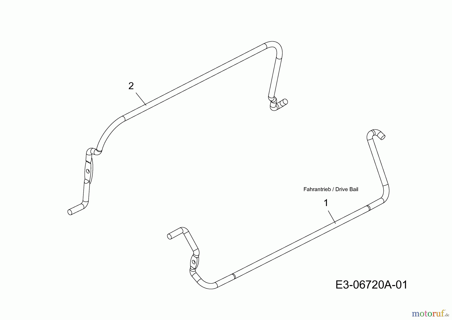  Wolf-Garten Petrol mower self propelled Select 5300 A 12C-84JT650  (2013) Shift lever