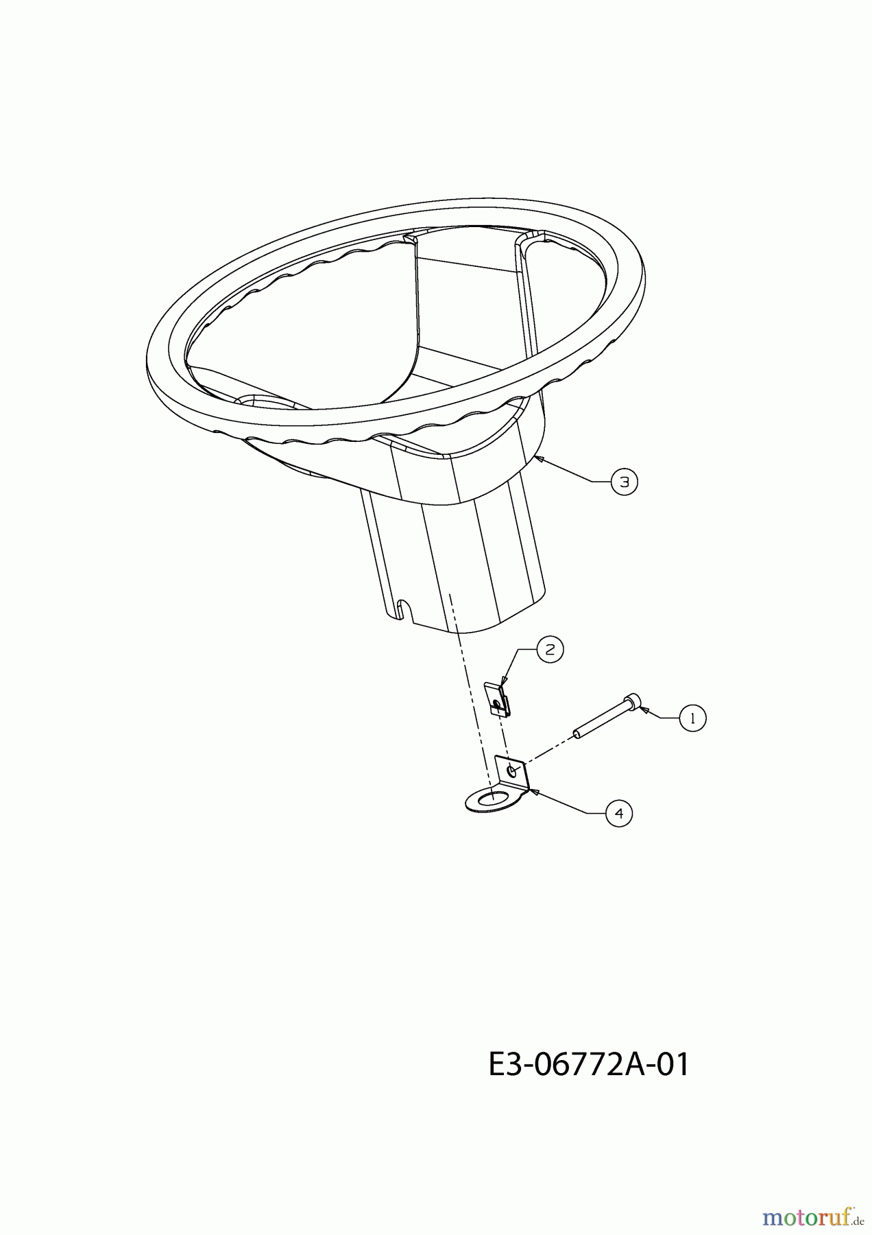  Yard-Man Lawn tractors A 6065 E 13C1054-443  (2011) Steering wheel