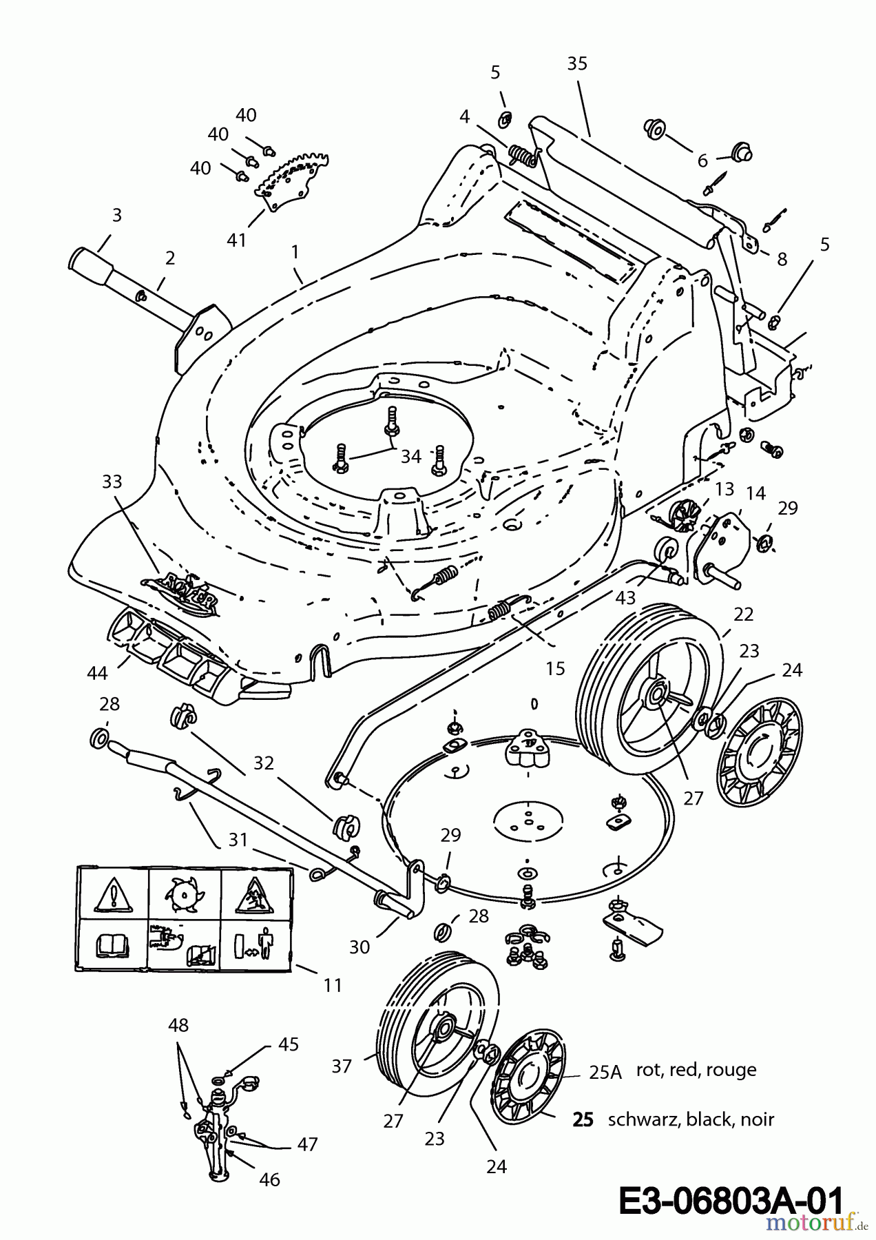  Petrol mower Mulch-N-Catch 835M103  (2010) Basic machine