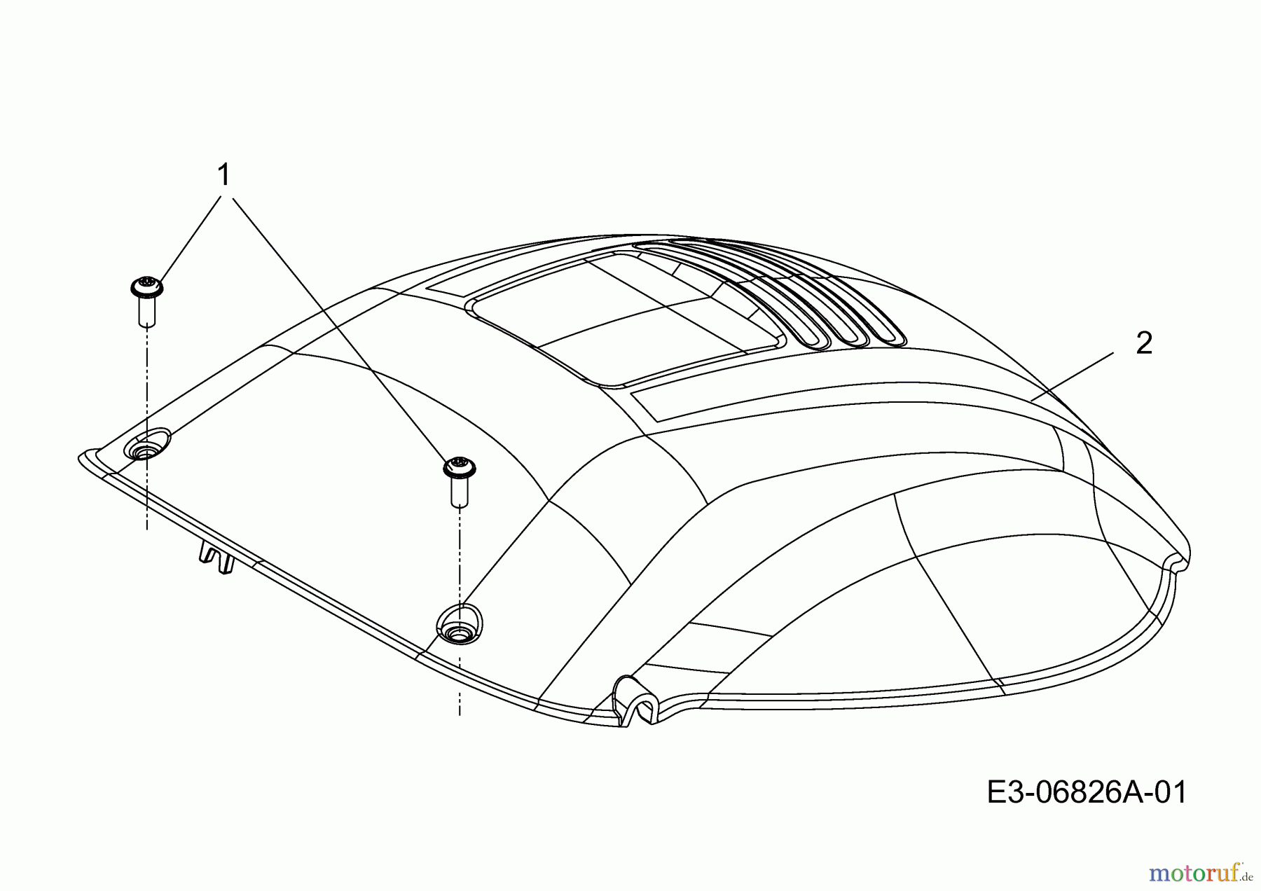  Wolf-Garten Electric mower Ambition 40 E 18D-N4S-650  (2011) Engine shroud