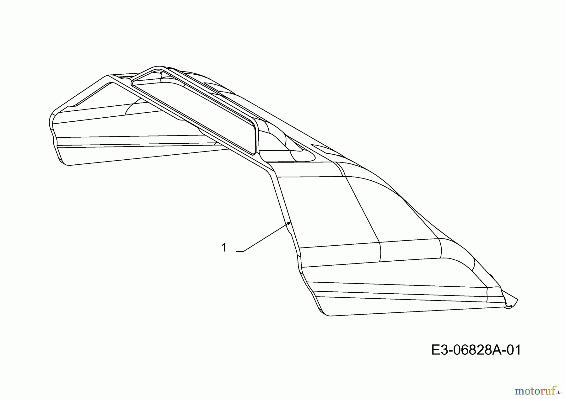  Wolf-Garten Electric mower Ambition 40 E 18D-N4S-650  (2011) Rear flap