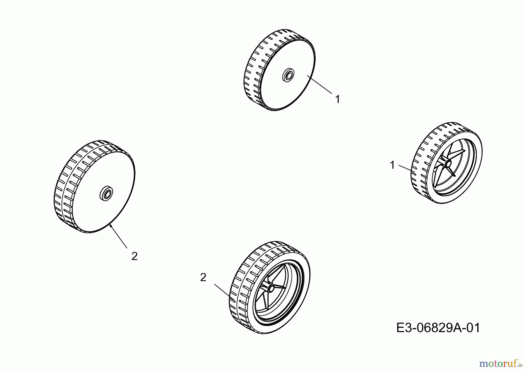  Wolf-Garten Electric mower Ambition 40 E 18D-N4S-650  (2011) Wheels