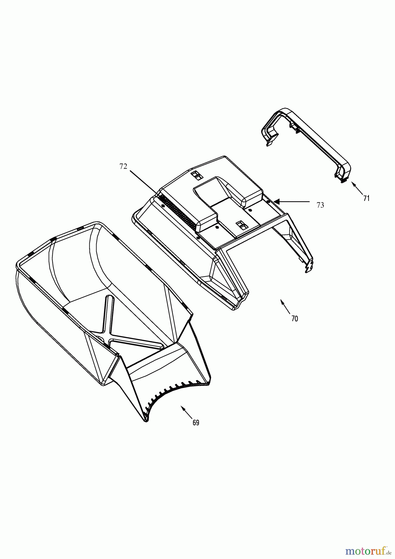  Petrol mower Easy Start Xtra 823071  (2010) Grass box