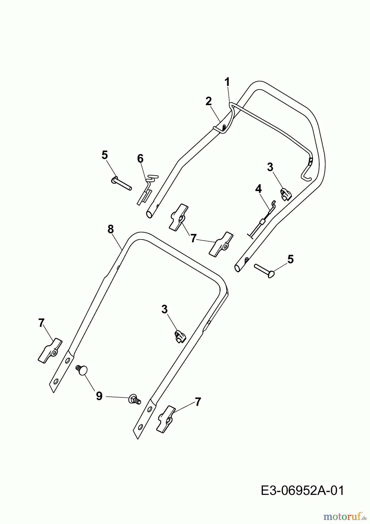  Yard-Man Petrol mower YM 5519 PO-L 11AWB5JT643  (2011) Handle