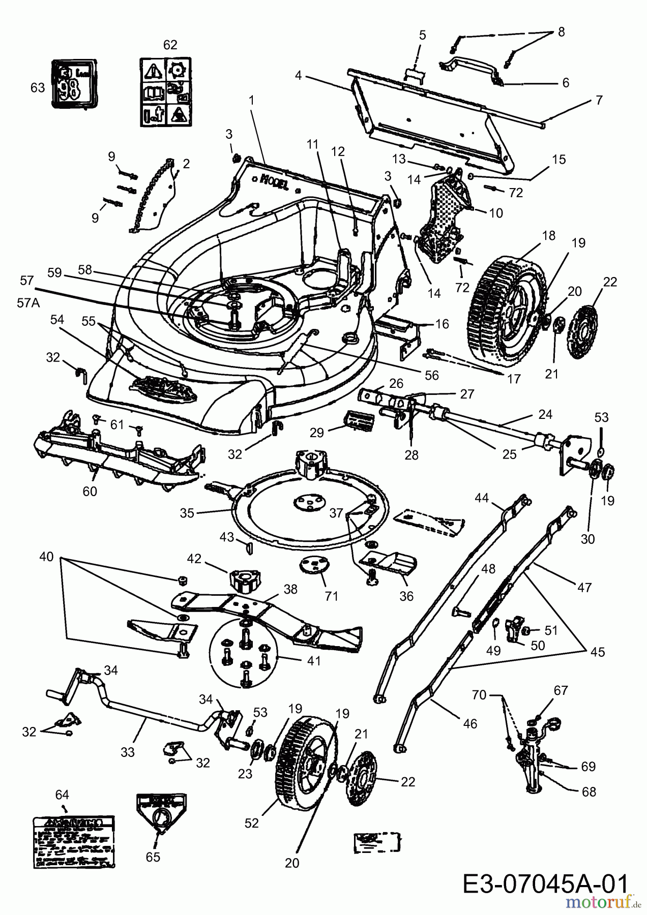  Petrol mower Supercut 851105  (2007) Basic machine