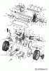 Petrol mower self propelled 06198 (2008) Listas de piezas de repuesto y dibujos Gear box, Rear wheels