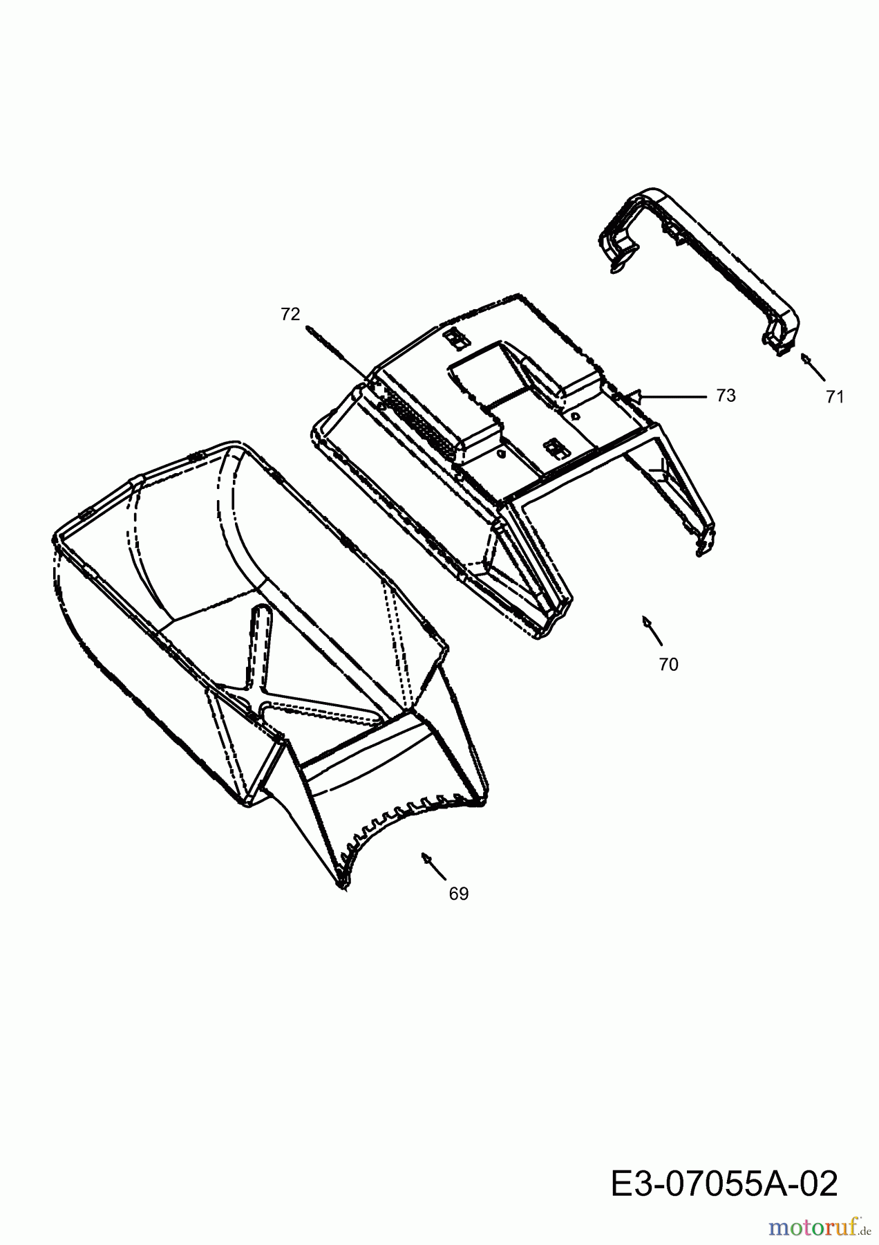  Petrol mower Easy Trim 23746  (2009) Grass box