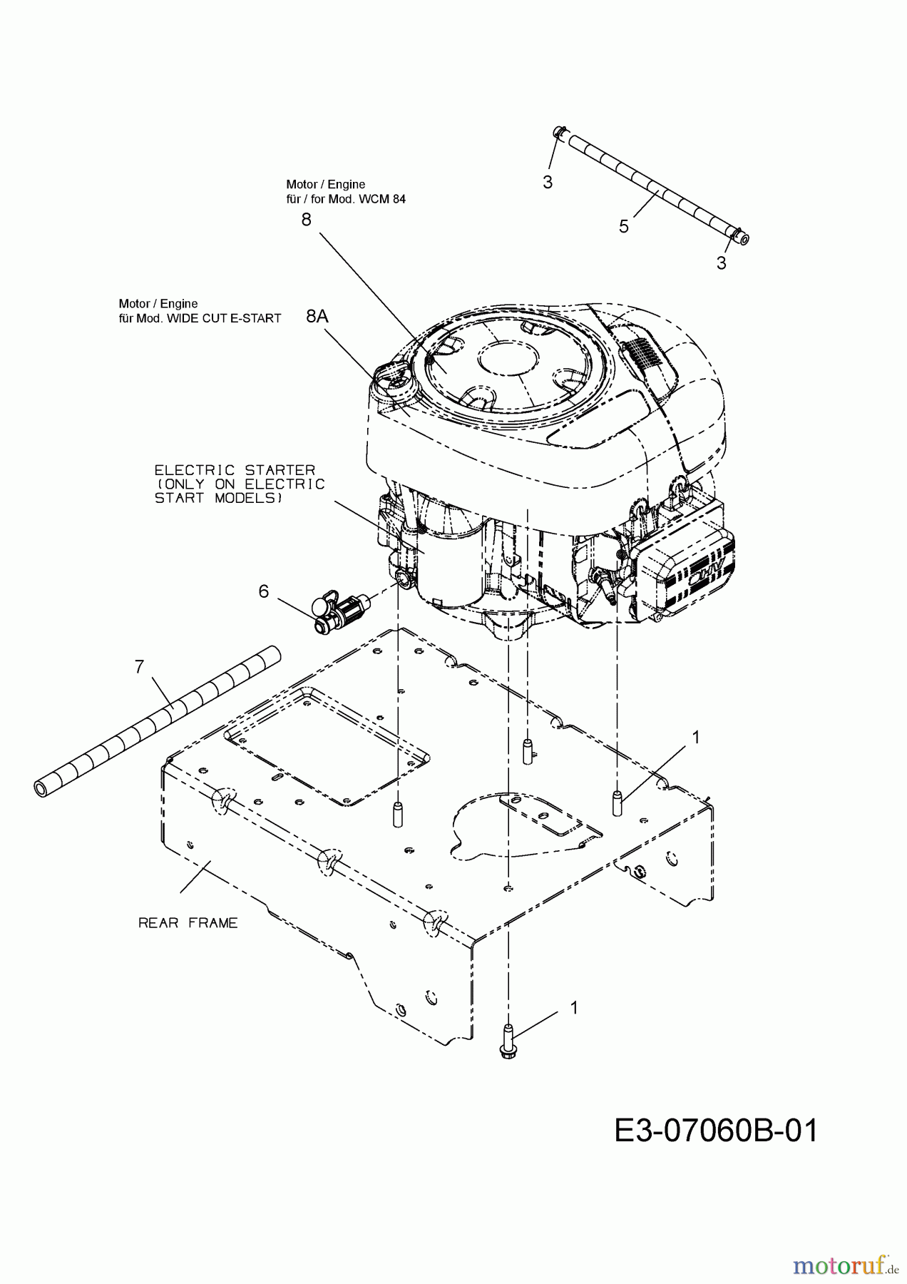  MTD Petrol mower self propelled WCM 84 12A-764T678  (2015) Engine