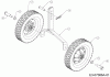 MTD T/380 M 21D-38MT678 (2017) Listas de piezas de repuesto y dibujos Wheel support, Wheels