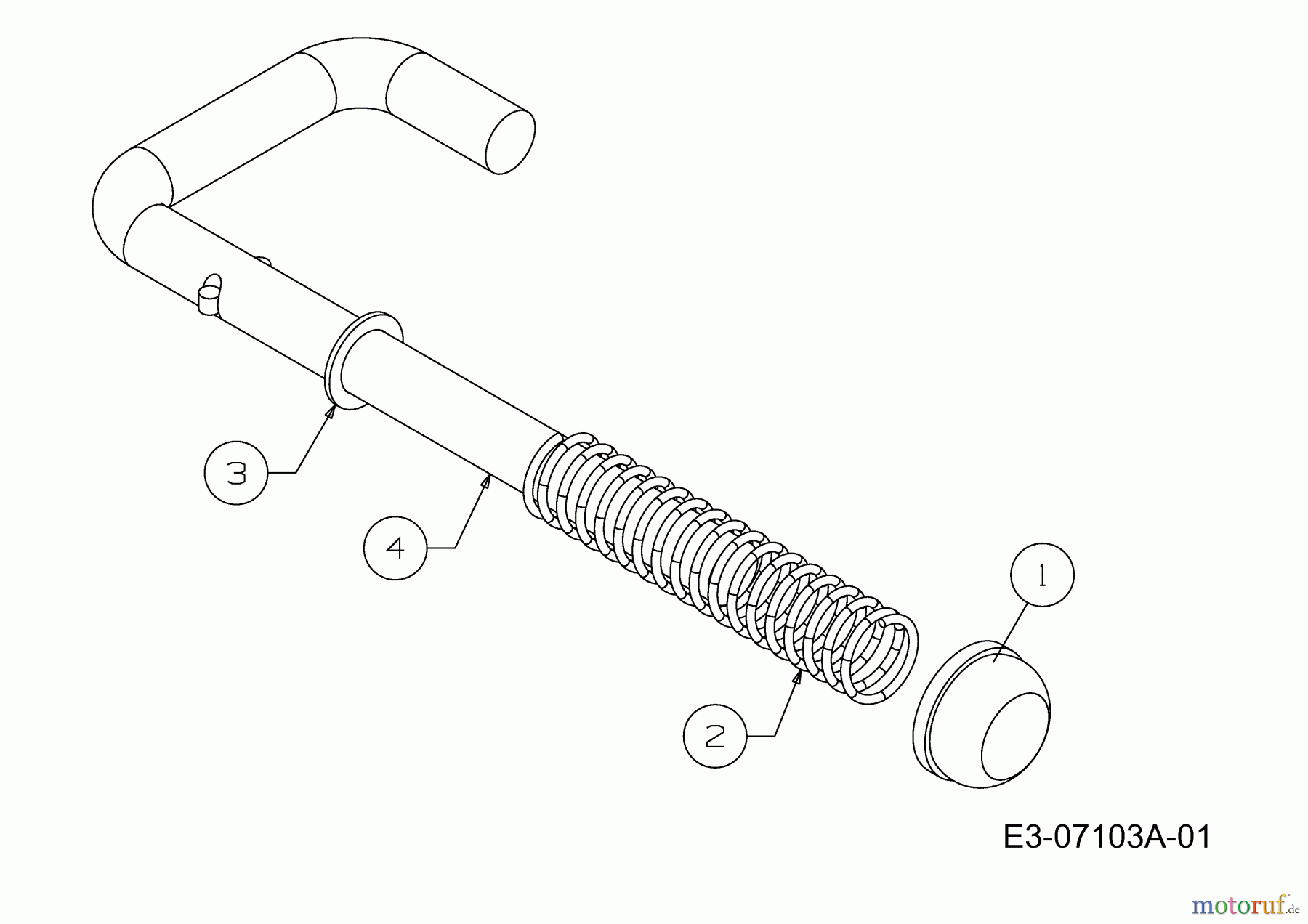  MTD Log splitter LS 550 24AF550C678  (2011) Lock Rod