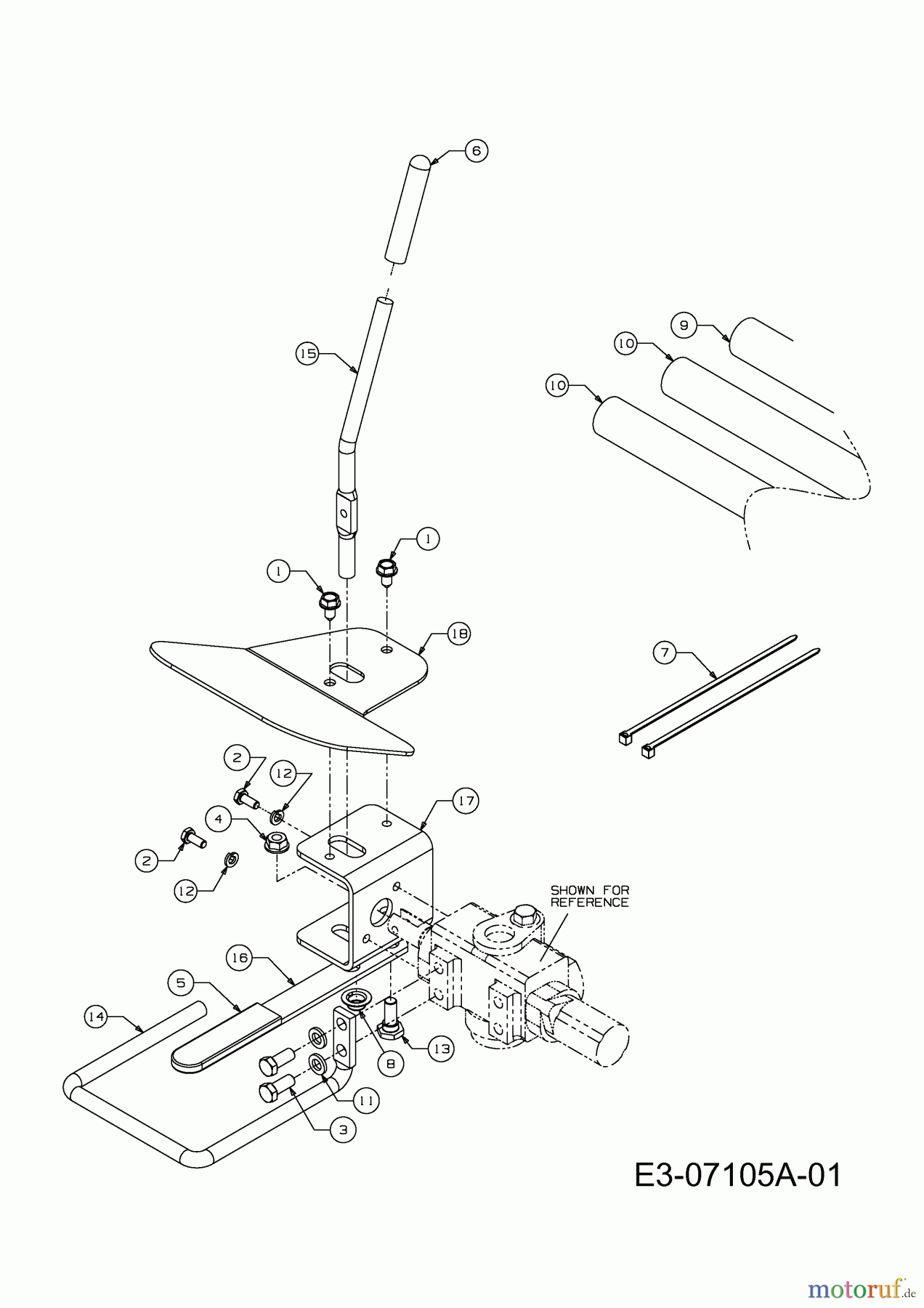  MTD untill 2011 Log splitter LS 550 24AF550C678  (2011) Control lever