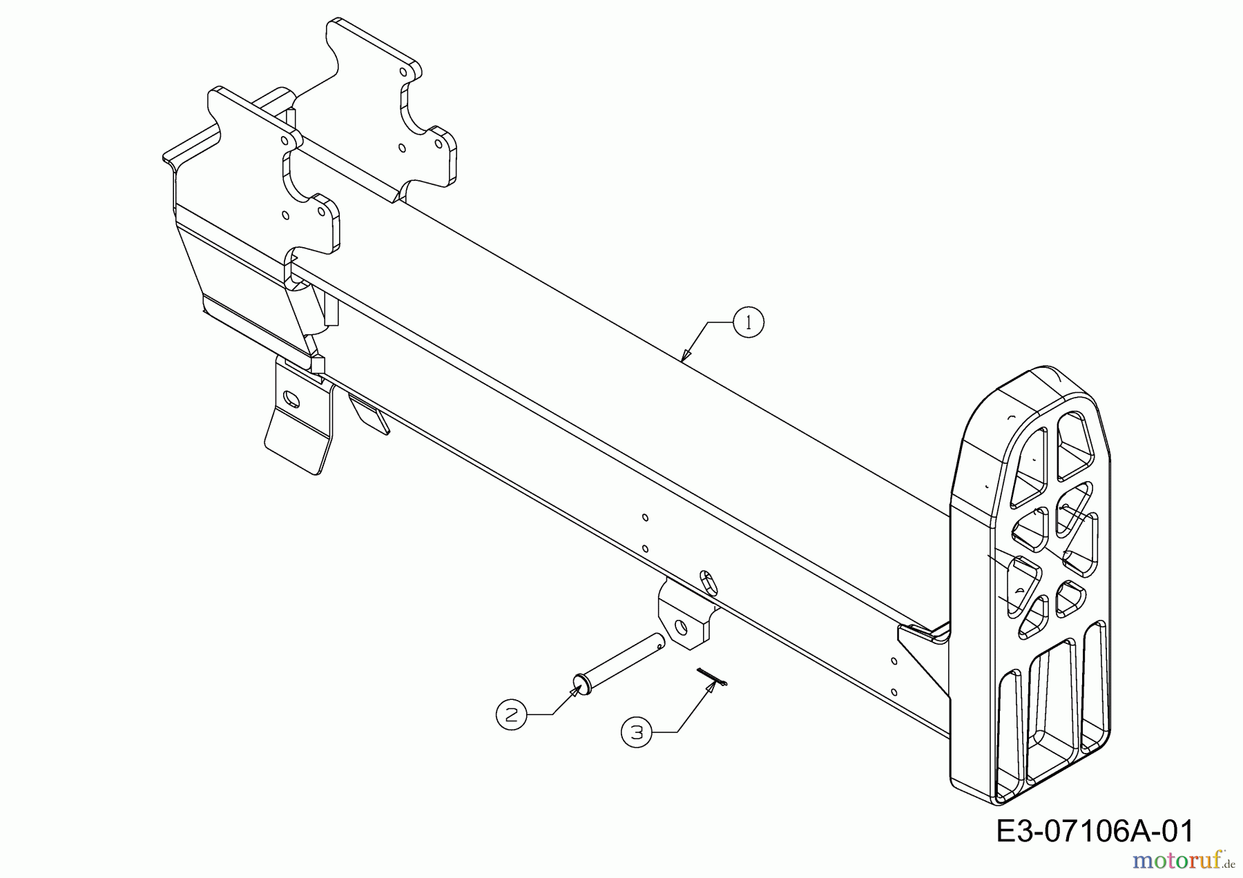  MTD Log splitter LS 550 24AF550C678  (2011) Beam assy.