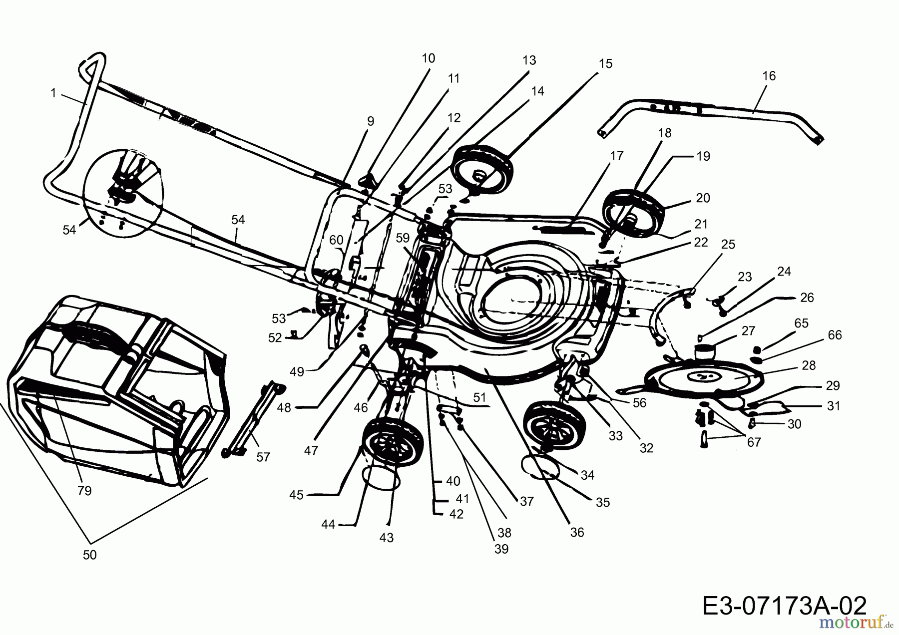  Petrol mower Interceptor 11048  (2007) Basic machine