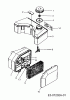 Petrol mower 03191 (2008) Listas de piezas de repuesto y dibujos Air cleaner, Fuel tank, Suzuki only