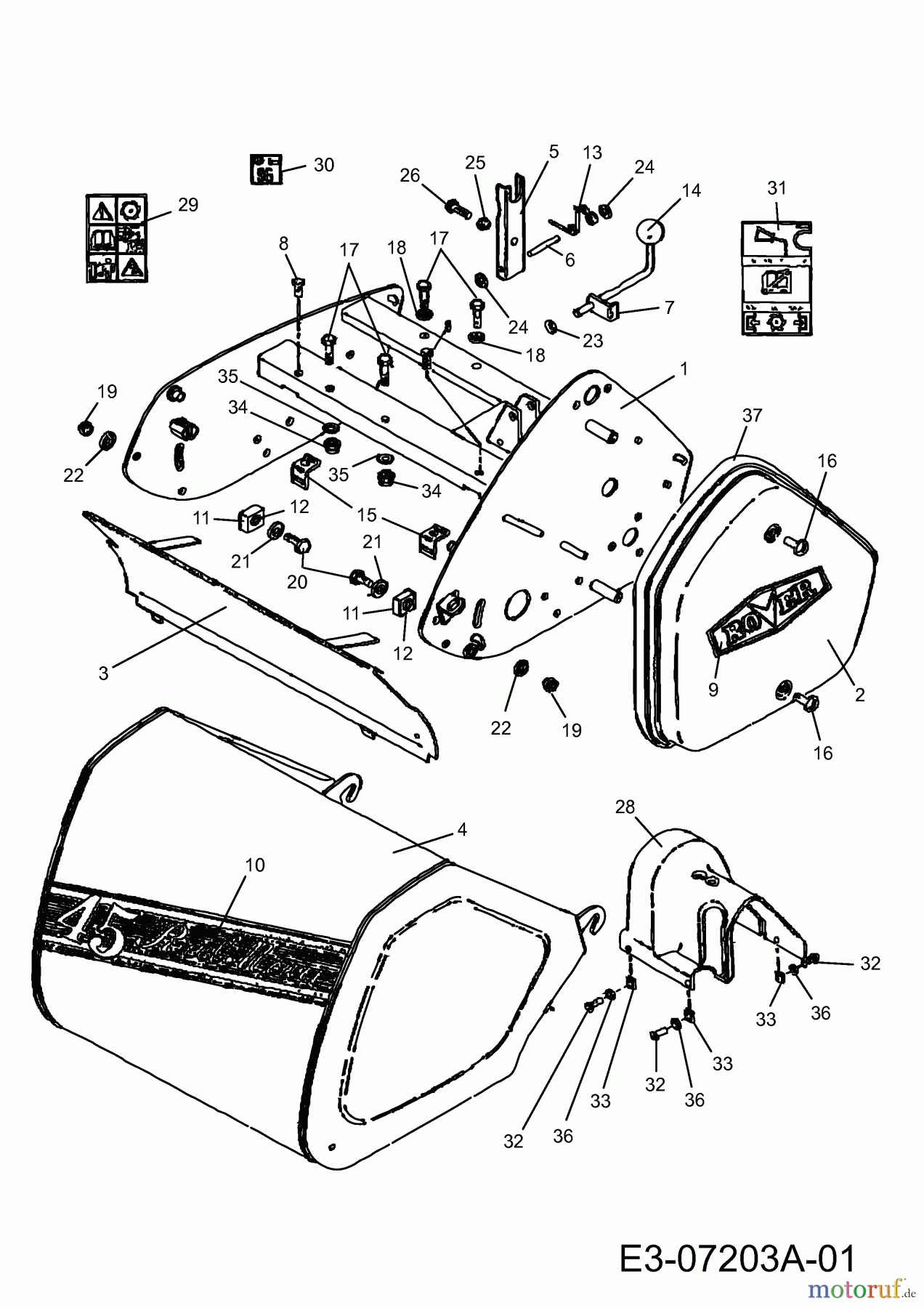  Spindle mower 45 Reel Mower 845148  (2008) Deck housing