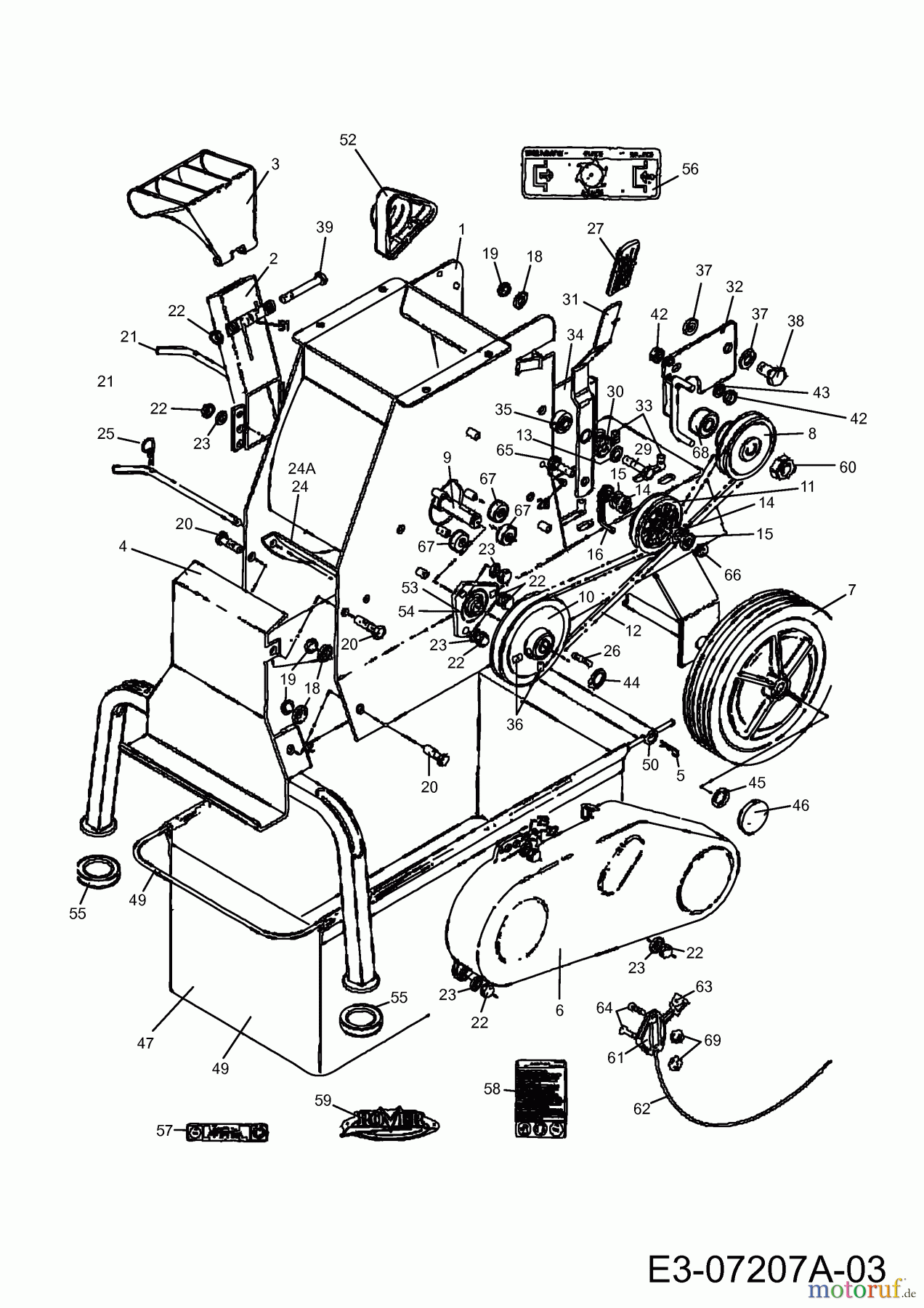  Chipper Chip-N-Shred 09862  (2008) Drive system