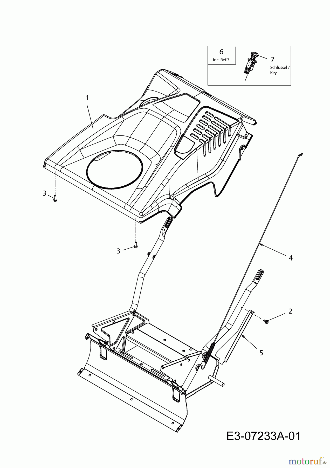  MTD Snow throwers M 53 31A-2M1E678  (2012) Engine shroud