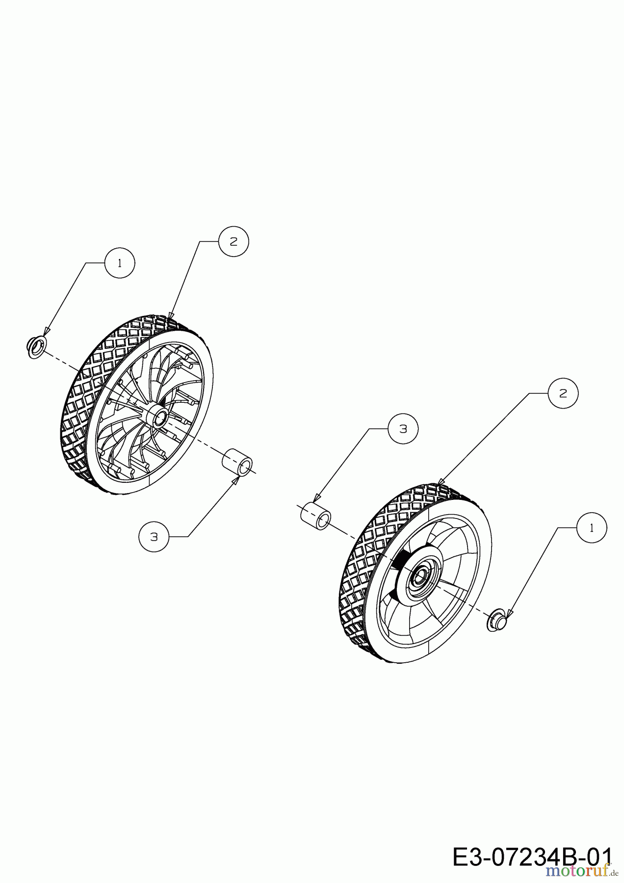  MTD Snow throwers M 53 31A-2M1E678  (2017) Wheels