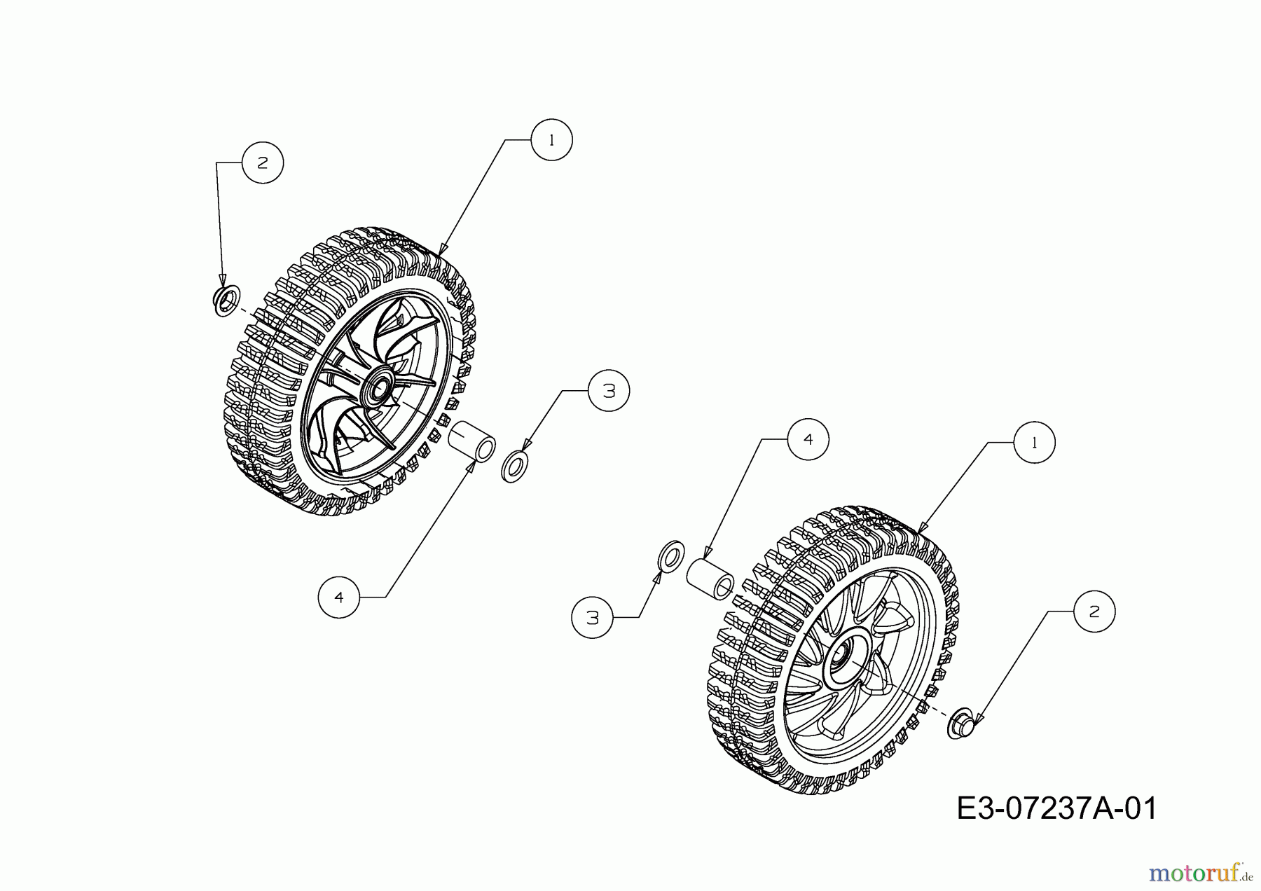  Cub Cadet Snow throwers 221 LHP 31AR2T6D603  (2012) Wheels