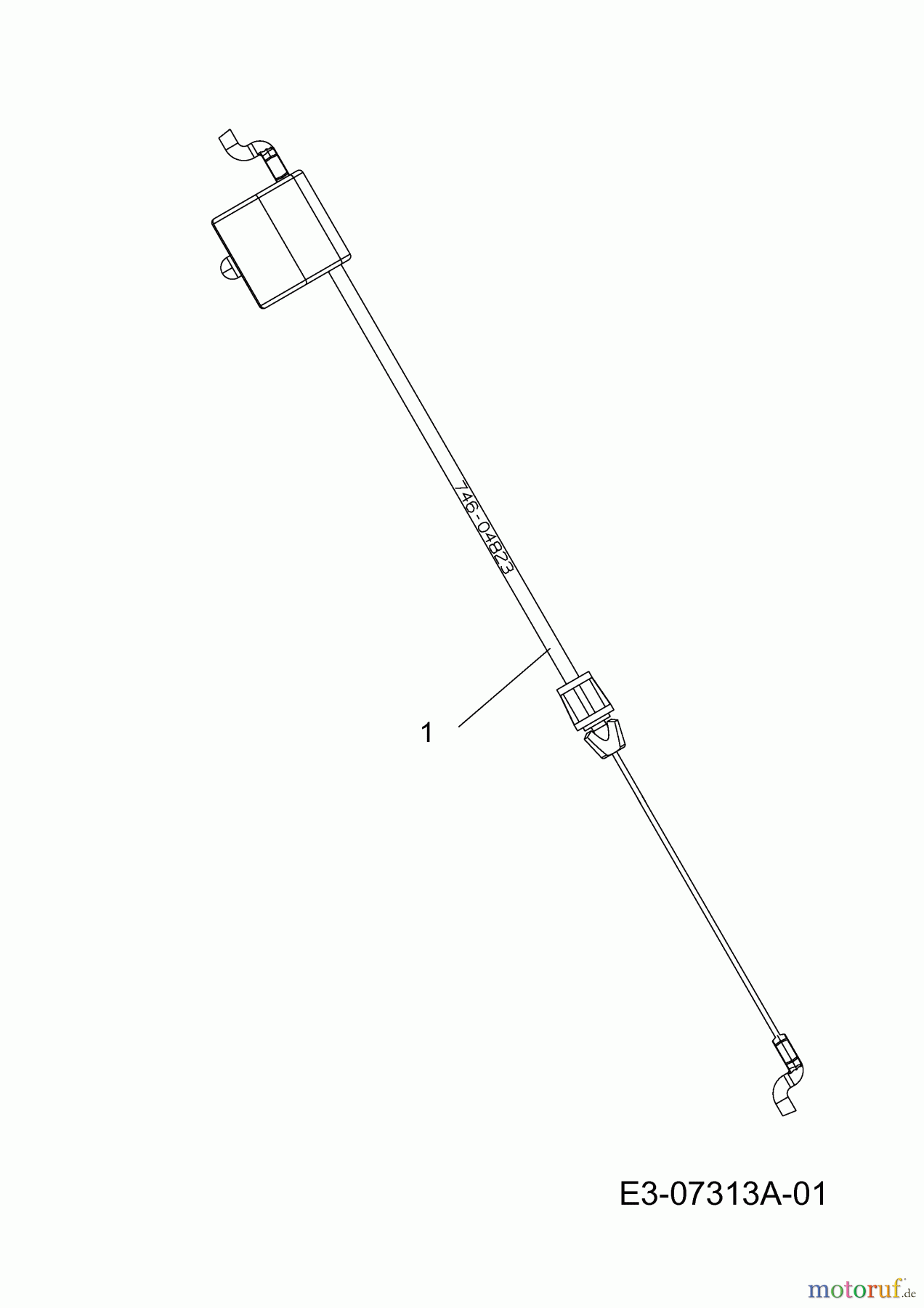  Cub Cadet Petrol mower CC 46 PB 11A-K15E603  (2013) Control cable brake