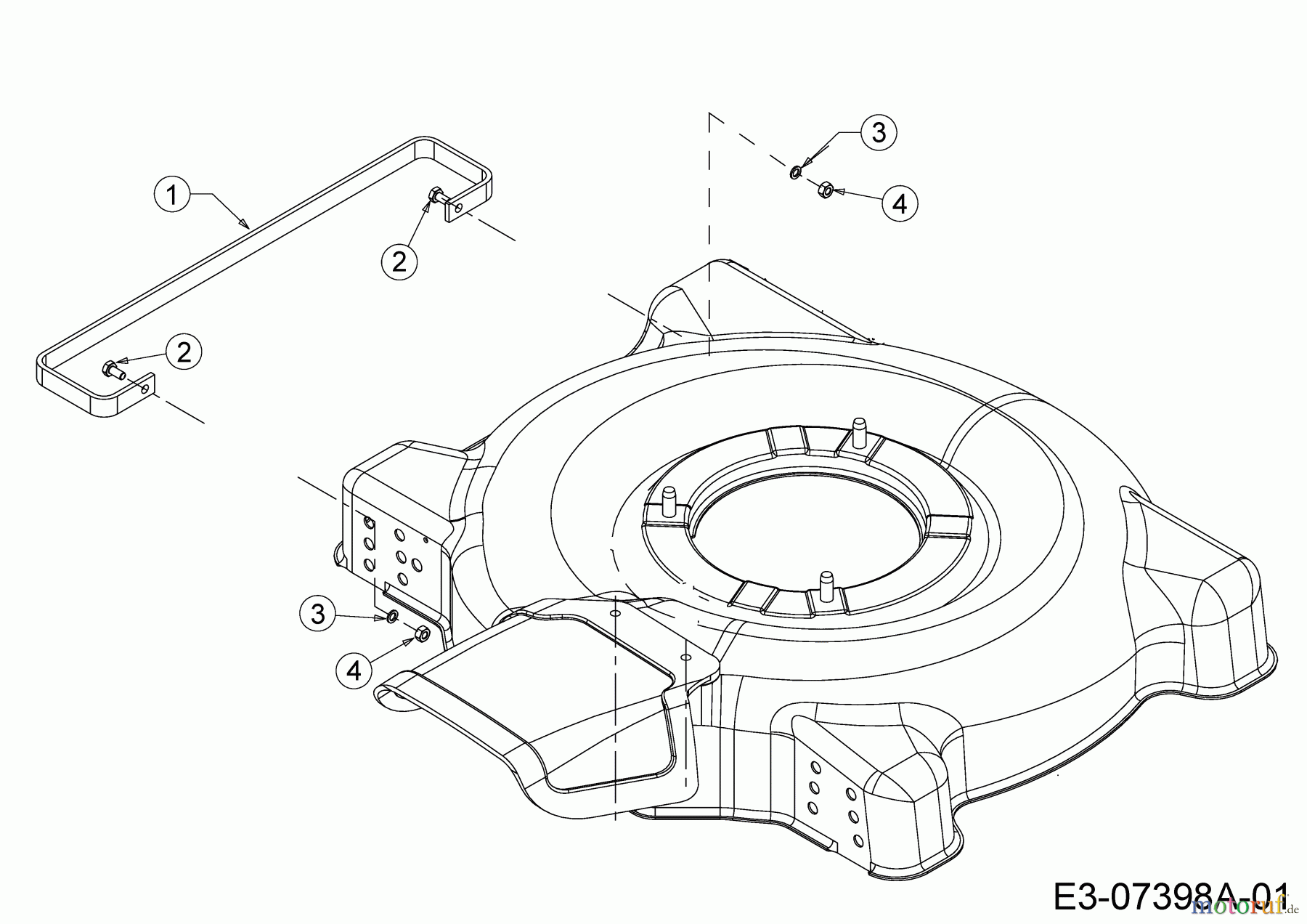  MTD Petrol mower Smart 51 BO 11B-02SH600  (2017) Safety gate