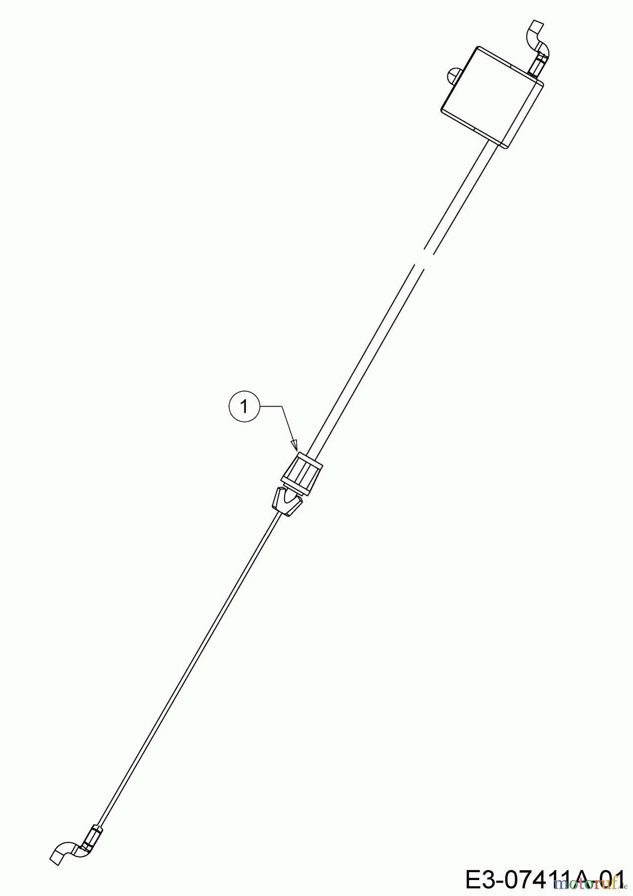  Cub Cadet Petrol mower CC 48 PO 11A-16JS603  (2013) Control cable brake