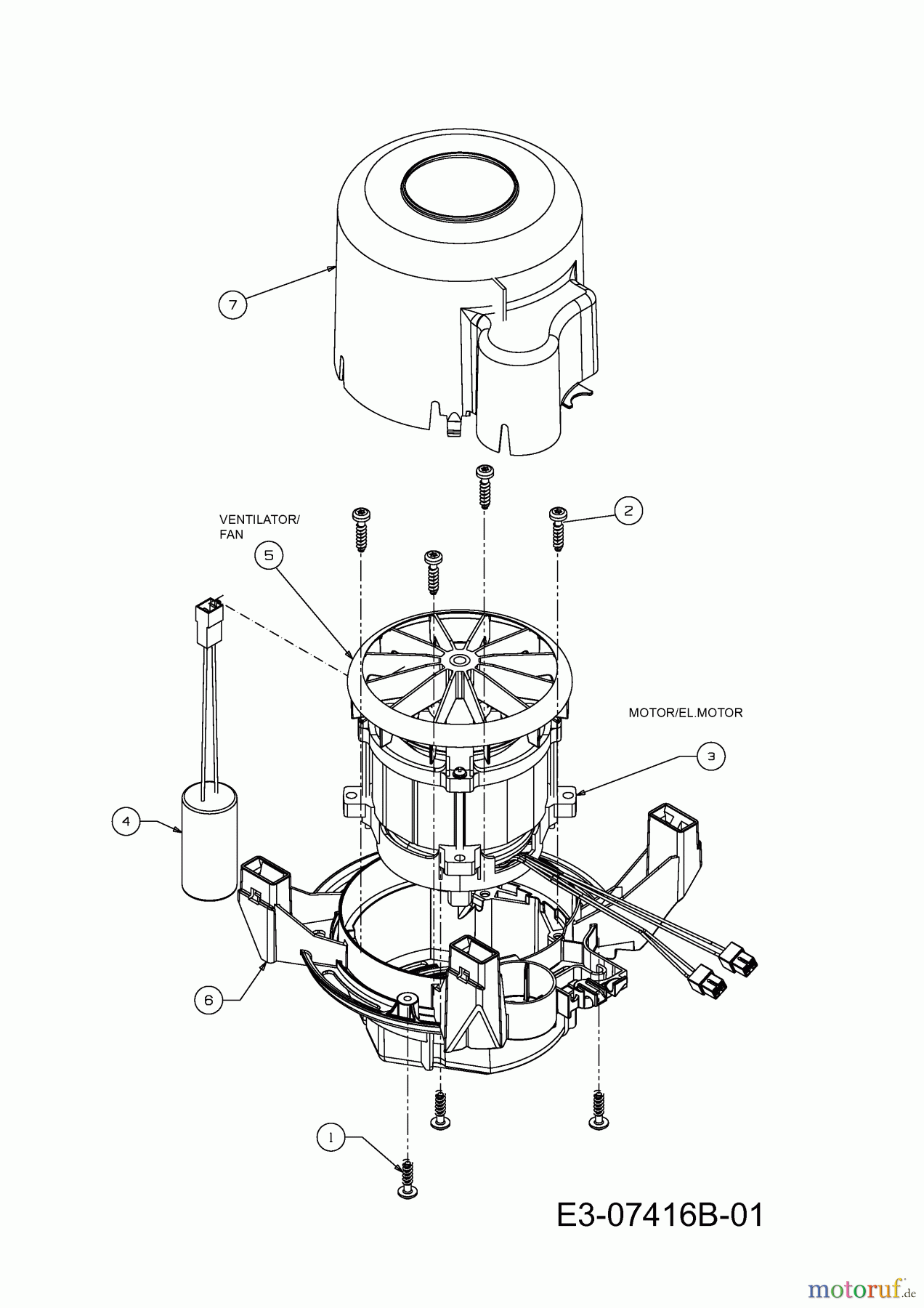  Raiffeisen-Markt Electric mower RE 46 18B-J4K-628  (2013) Electric motor