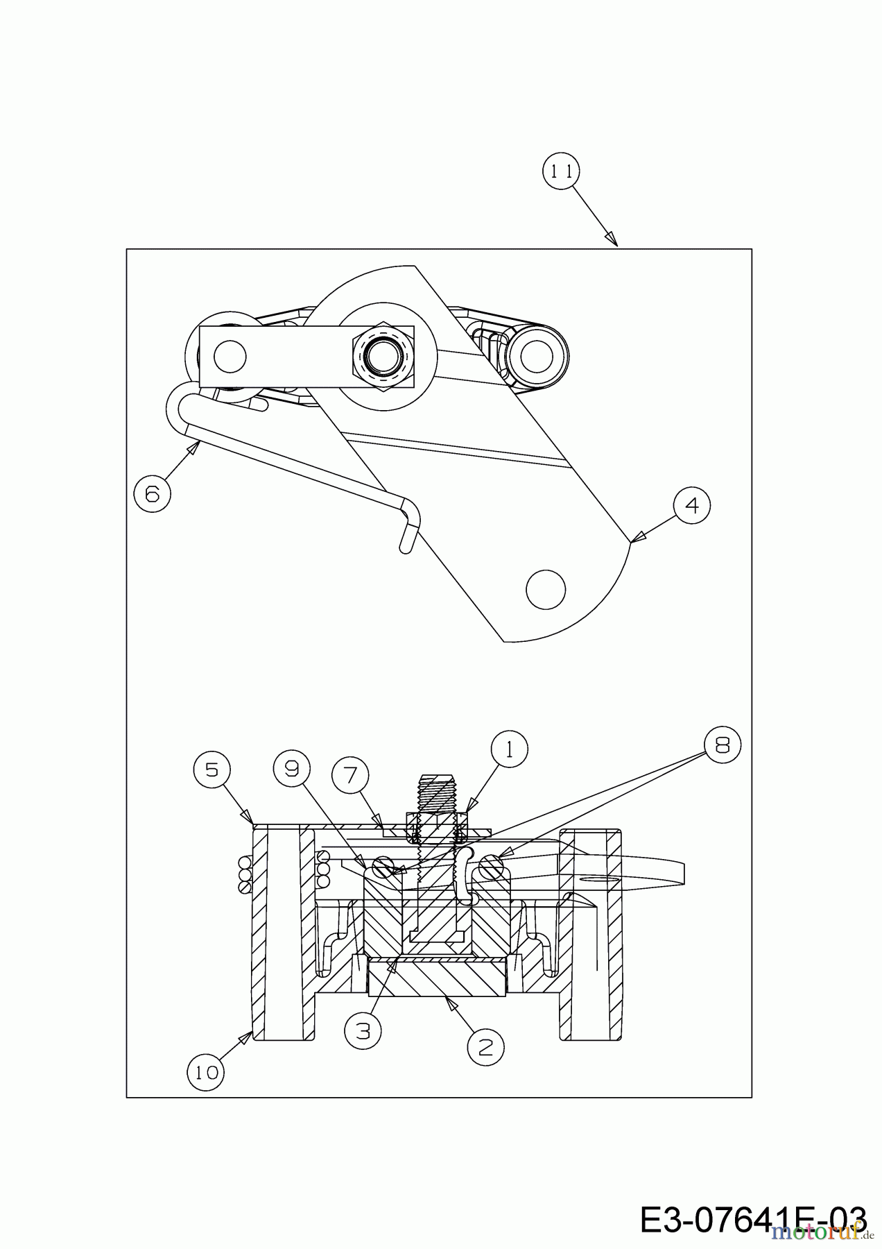  Wolf-Garten Lawn tractors Scooter Mini / RDE 60 M 13A326SC650M  (2017) Brake