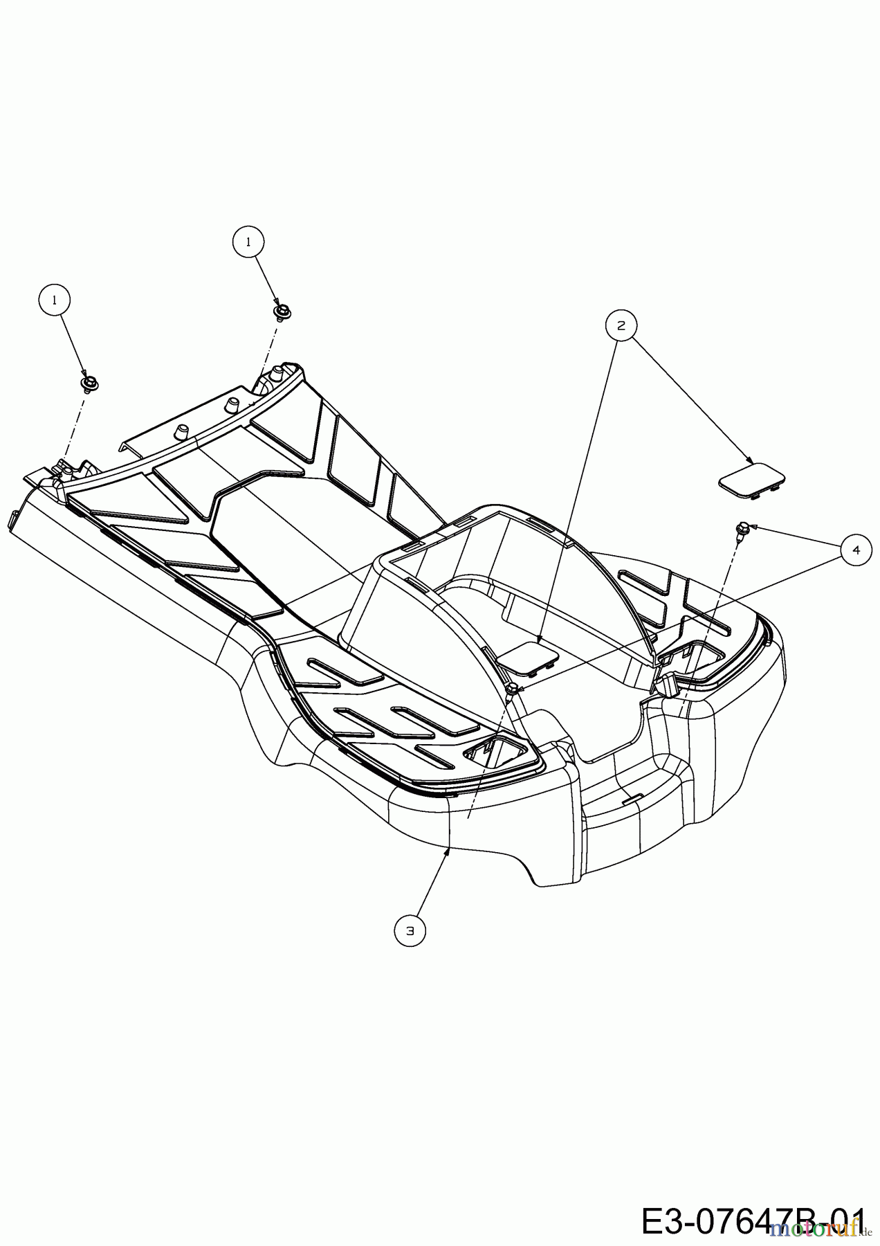  Bestgreen Lawn tractors BG 11576 SM-13 13B226JD655  (2013) Foot plate