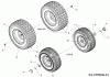 Wolf-Garten Scooter Mini / RDE 60 M 13A326SC650M (2017) Listas de piezas de repuesto y dibujos Wheels 13x5 + 16x6,5
