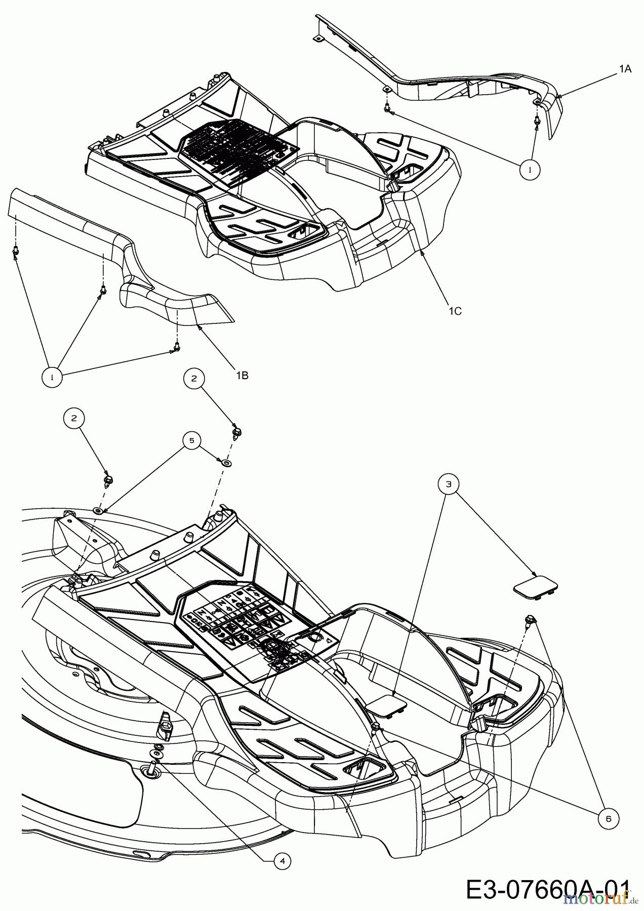  Cub Cadet Lawn tractors CC 114 TA 13A226ED603  (2012) Foot plate