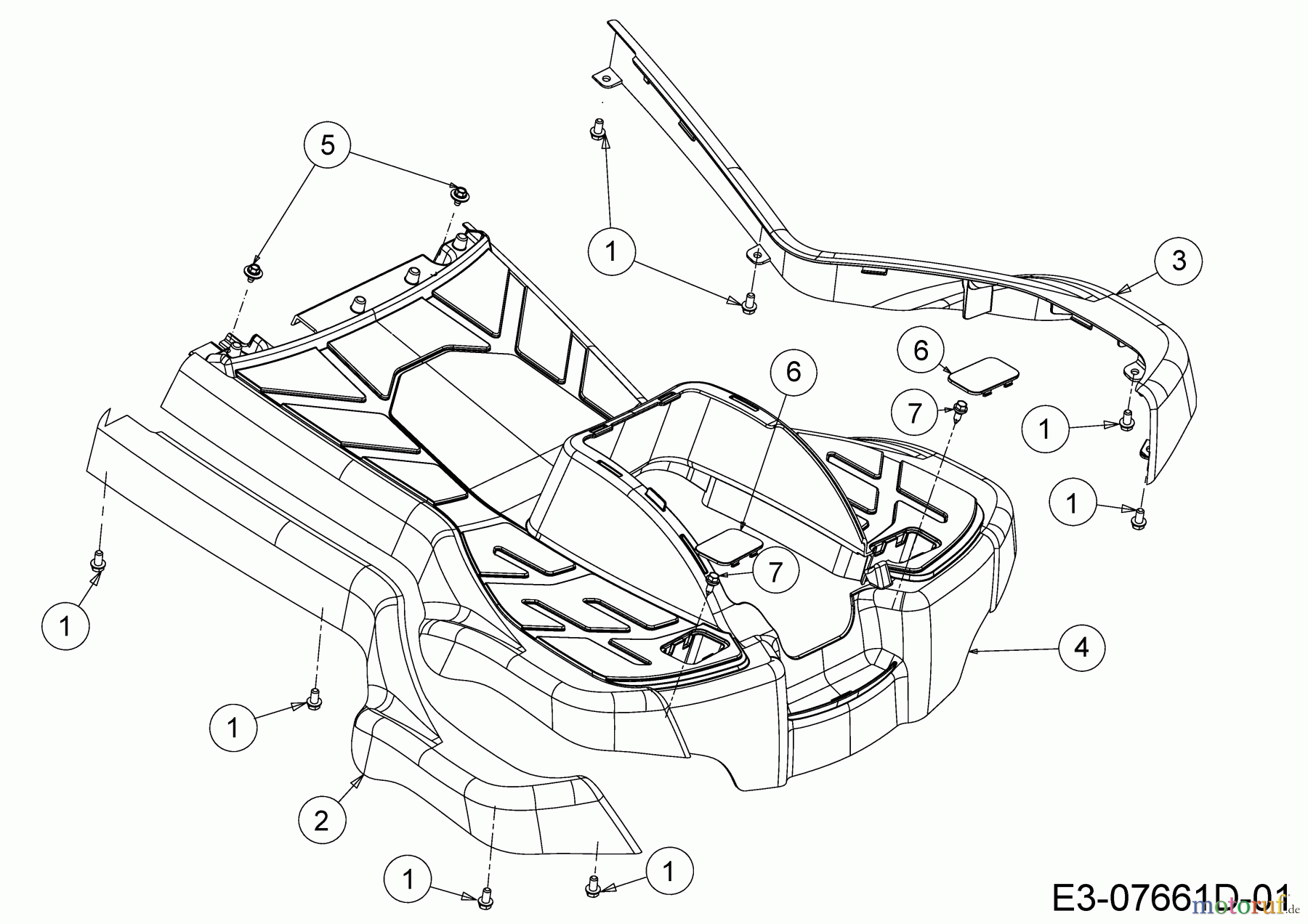  WOLF-Garten Expert Lawn tractors Scooter Pro 13B226HD650  (2017) Foot plate