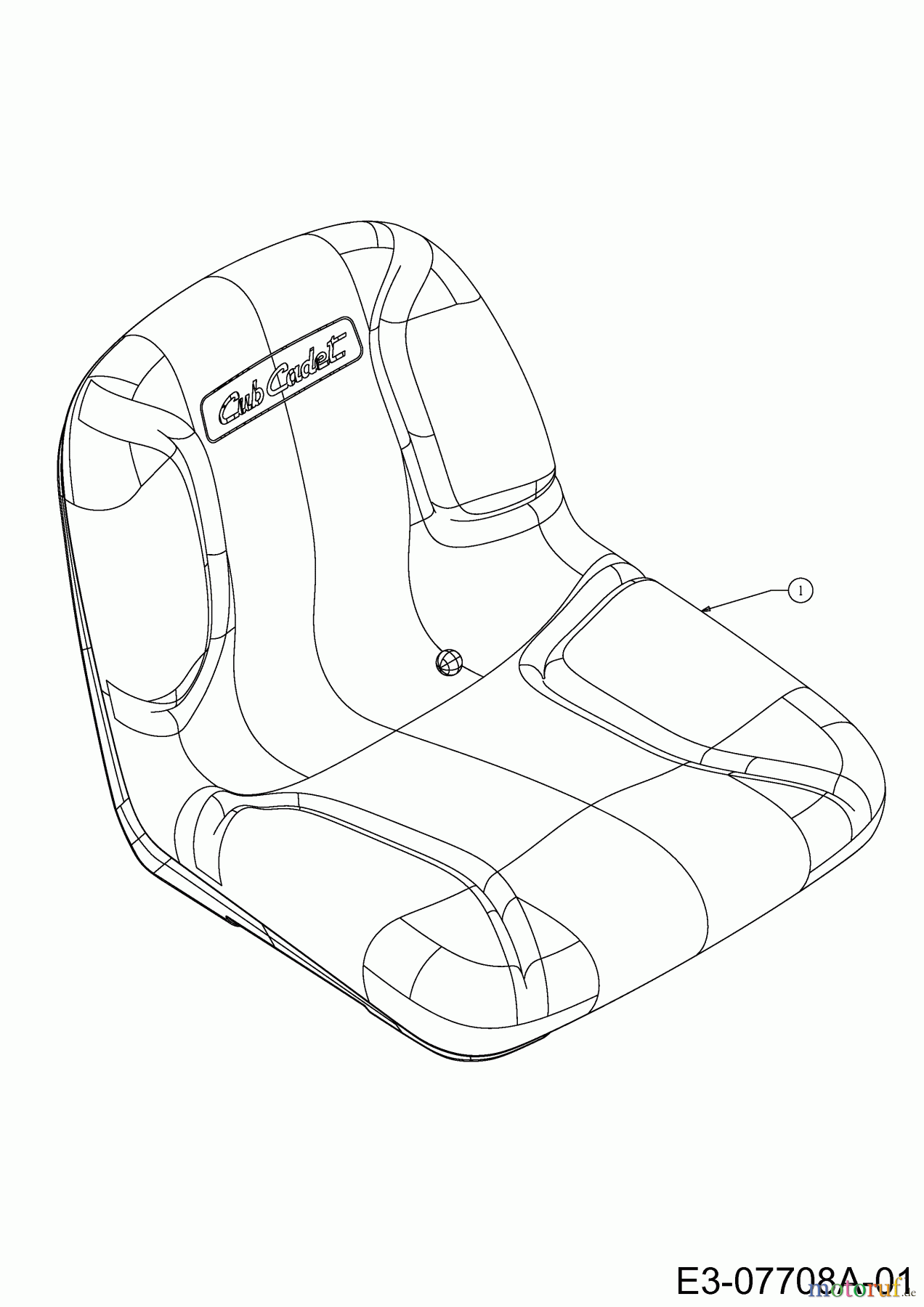  Cub Cadet Lawn tractors LTX 1045 13WX91AT056  (2014) Seat