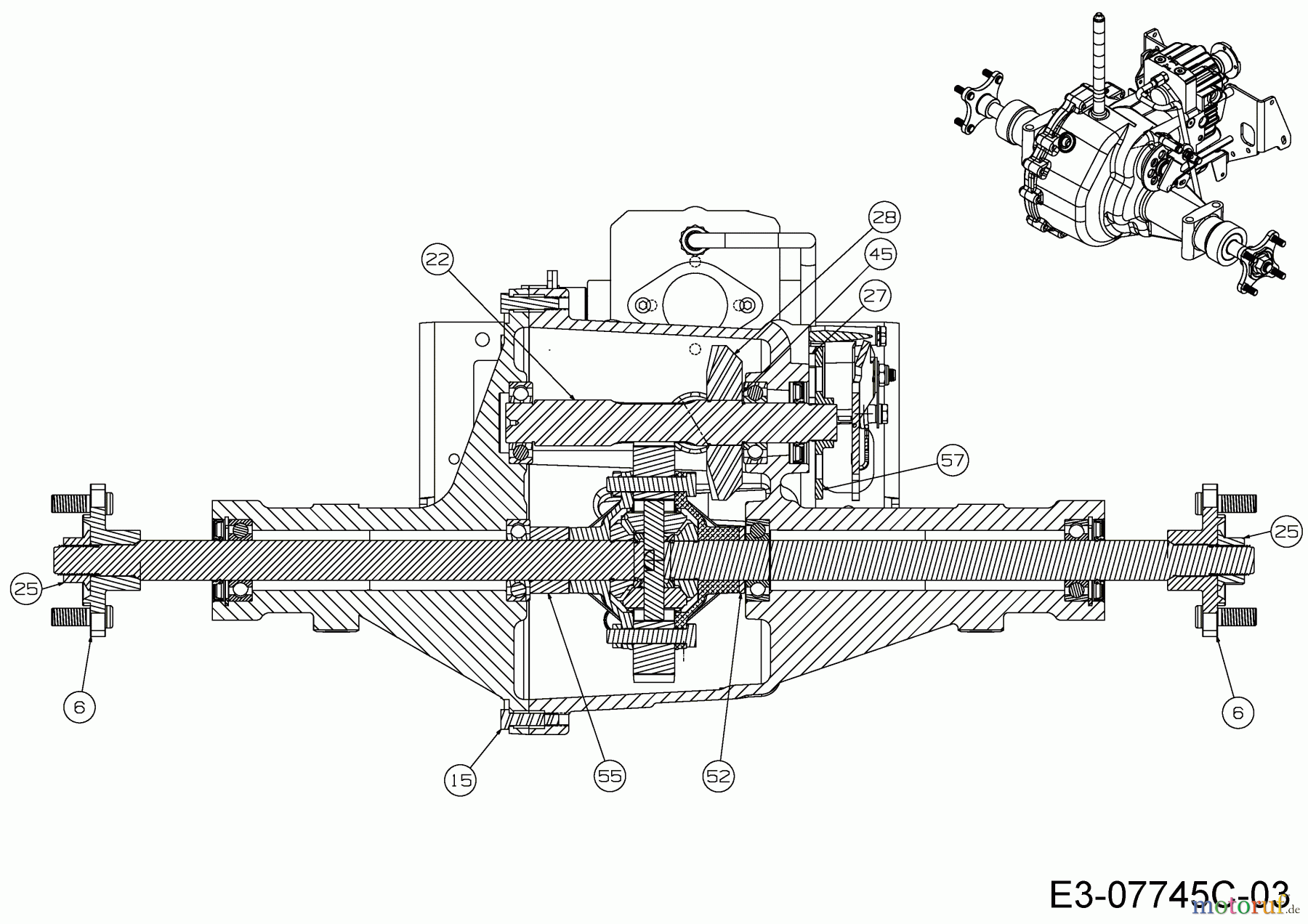  Cub Cadet Garden tractors GTX 2100 14A-3GE-603  (2014) Flaired tube, Brake, Differential, Hub of the wheel