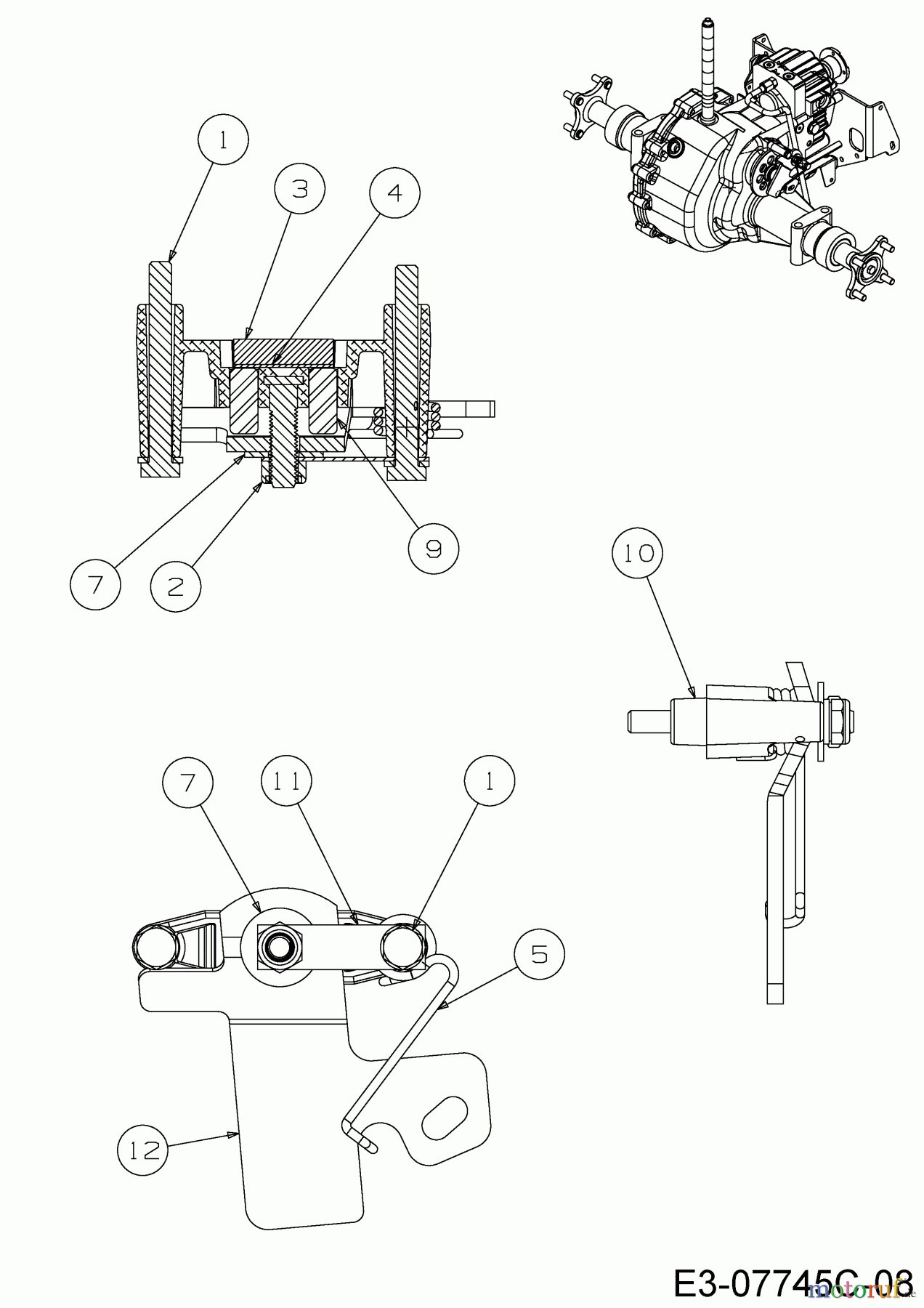  Cub Cadet Garden tractors GTX 2100 14A-3GE-603  (2015) Brake