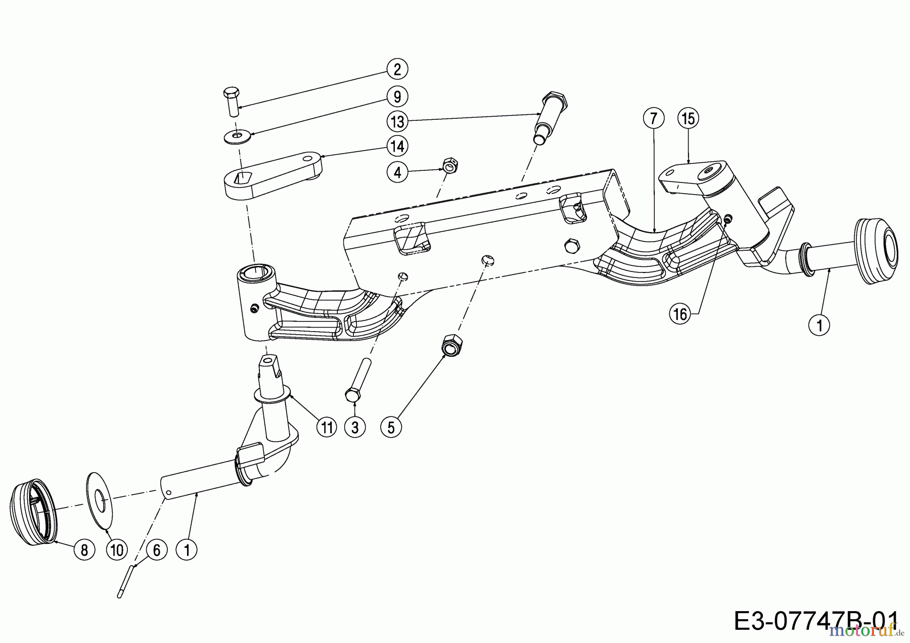  Cub Cadet Garden tractors GTX 2100 14A-3GE-603  (2016) Front axle