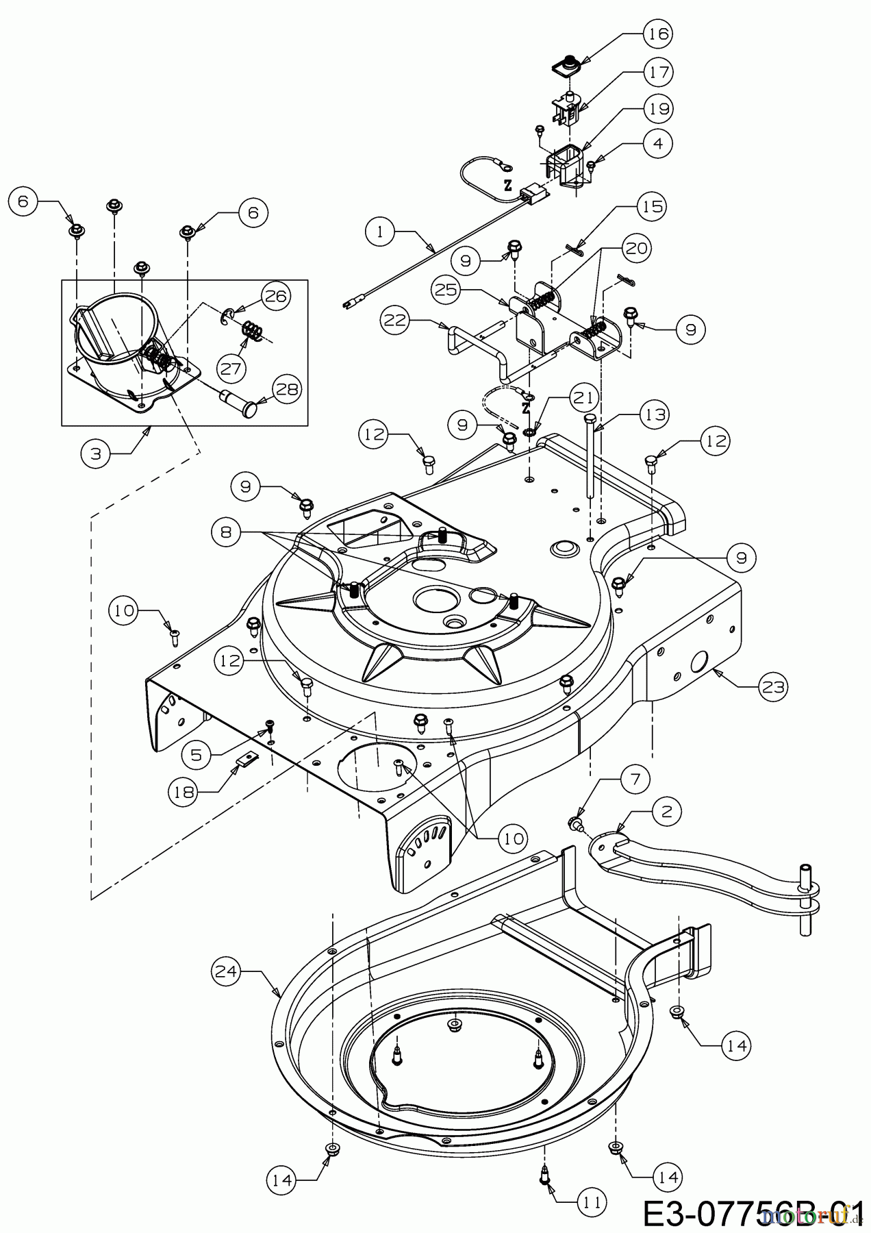  Cub Cadet Chipper shredders vac CSV 050 24B-05MP710  (2017) Housing