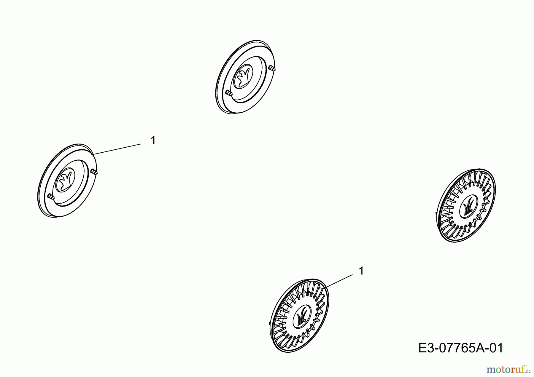  Yard-Man Leaf blower, Blower vac YARD VAC 24A-060F643  (2012) Hub caps