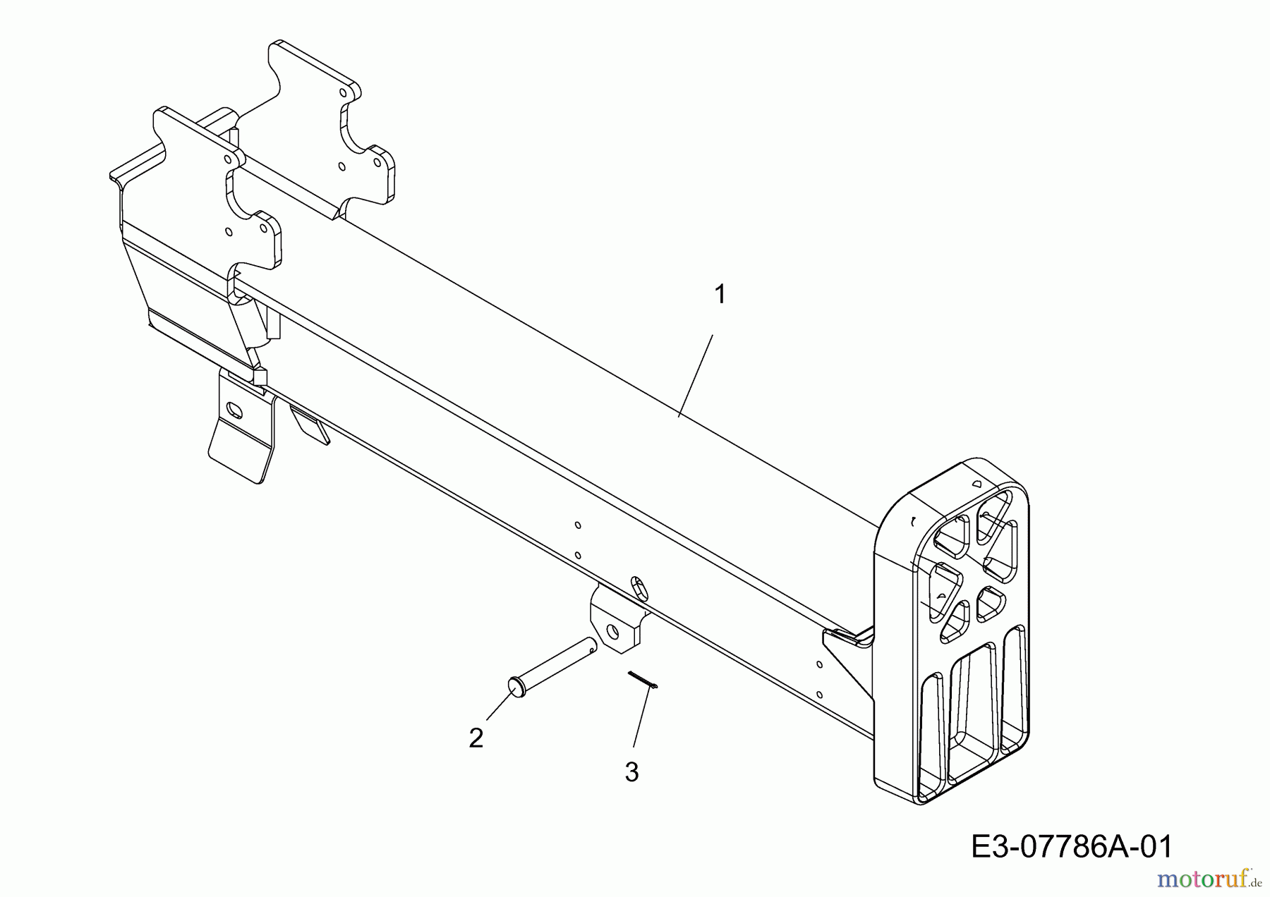  MTD Log splitter LS 550 24AF550C678  (2013) Beam assy.