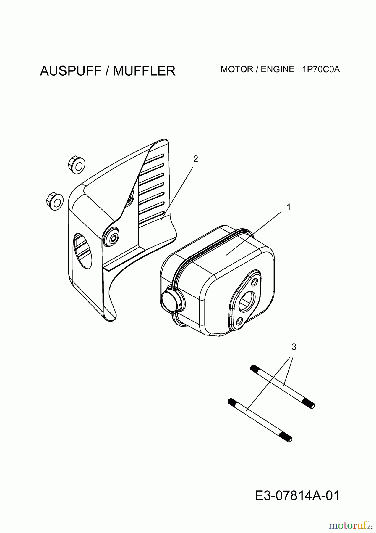  MTD-Engines MTD vertical 1 P 70 C 0 A 752Z1P70C0A  (2012) Muffler