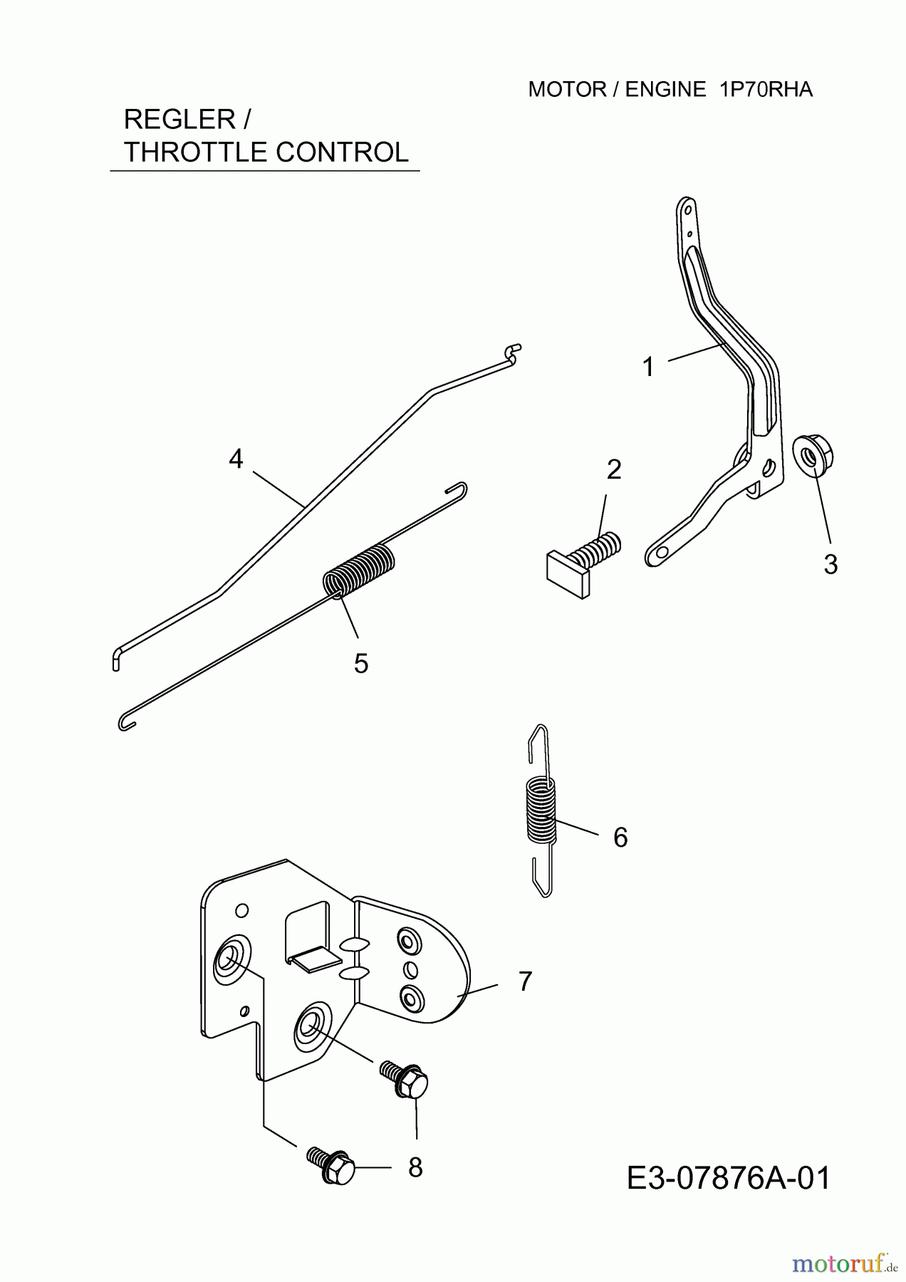  MTD-Engines Vertical 1P70RHA 752Z1P70RHA  (2015) Governor